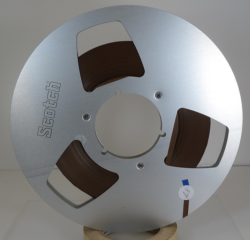 Scotch 10.5" Aluminum Metal Reel To Reel 1/4" Magnetic Recording Tape - Used