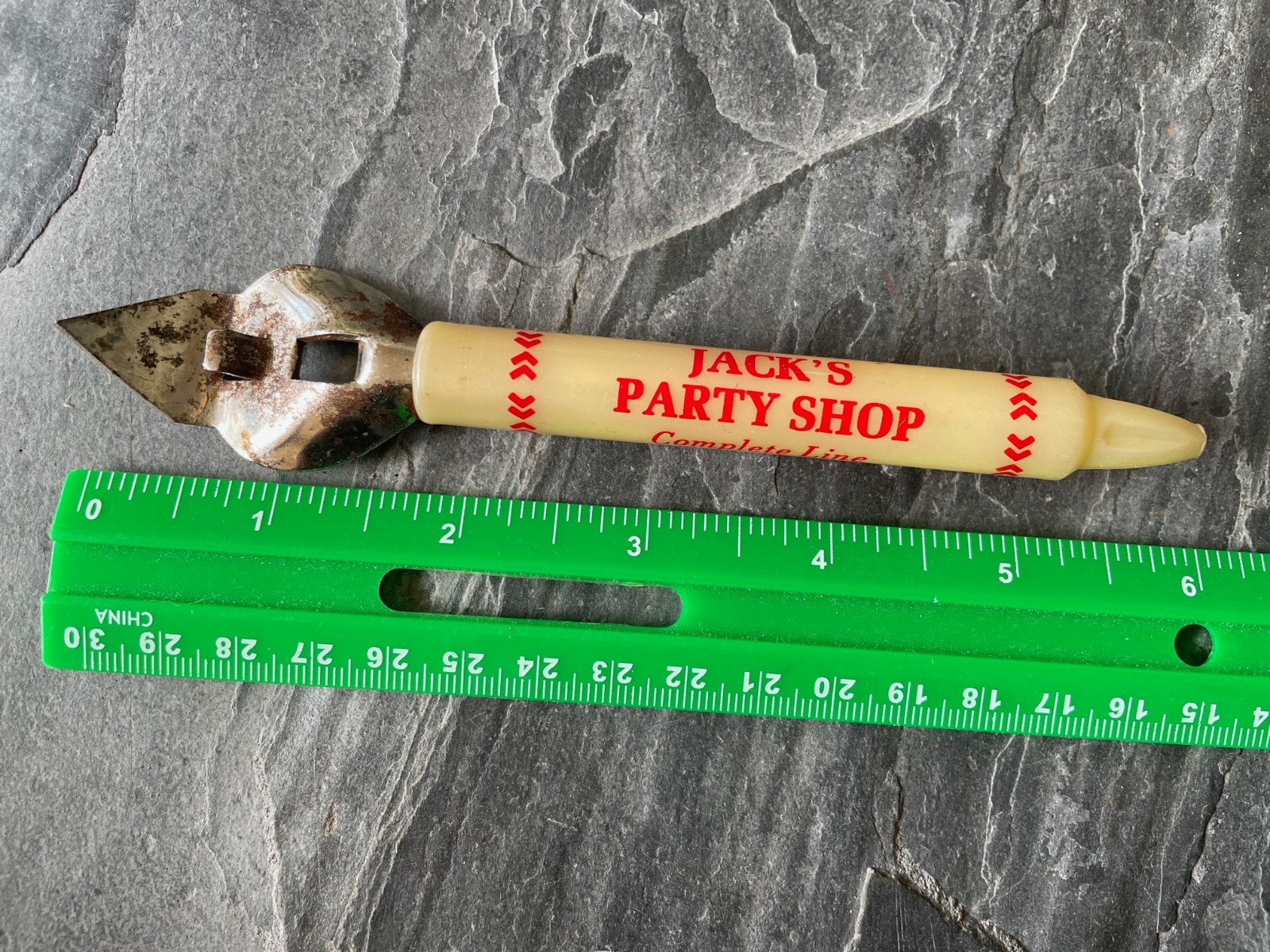 Advertising Bottle Can Opener JACK's PARTY SHOP Seneca SC Supplies Beer Vtg