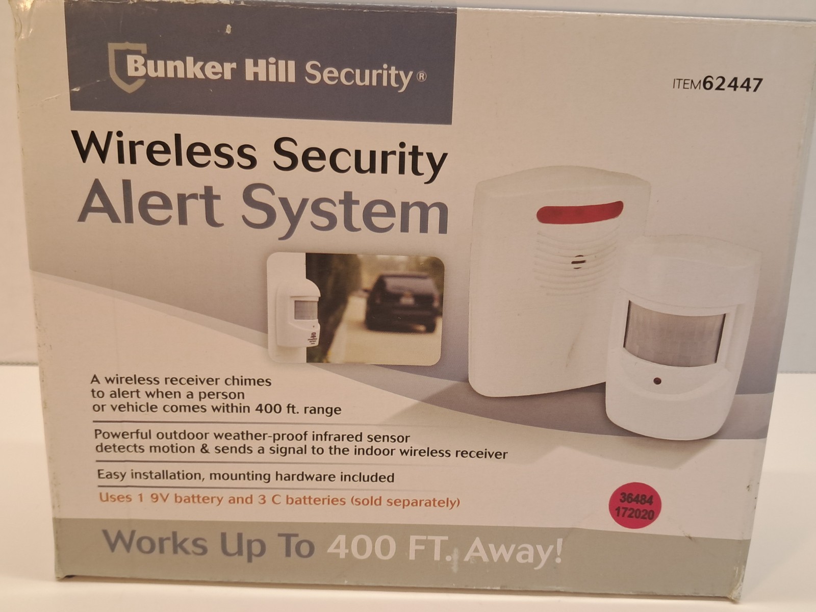 Bunker Hill Wireless Security Alert System Item 62447 New Open Box 400ft Range