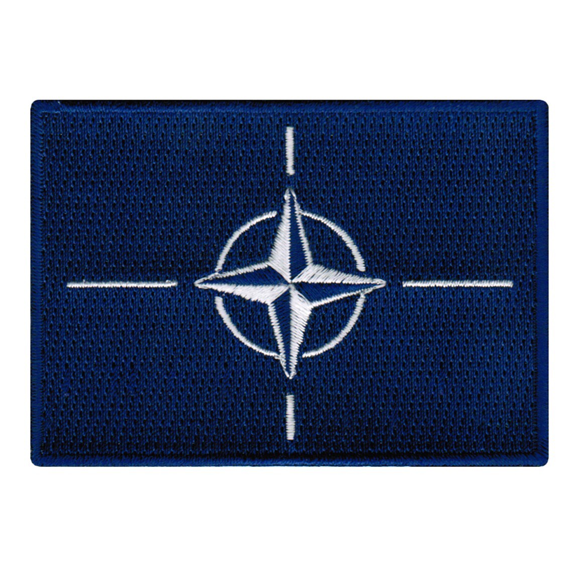 NATO FLAG embroidered iron-on PATCH MILITARY EMBLEM NORTH ATLANTIC TREATY logo