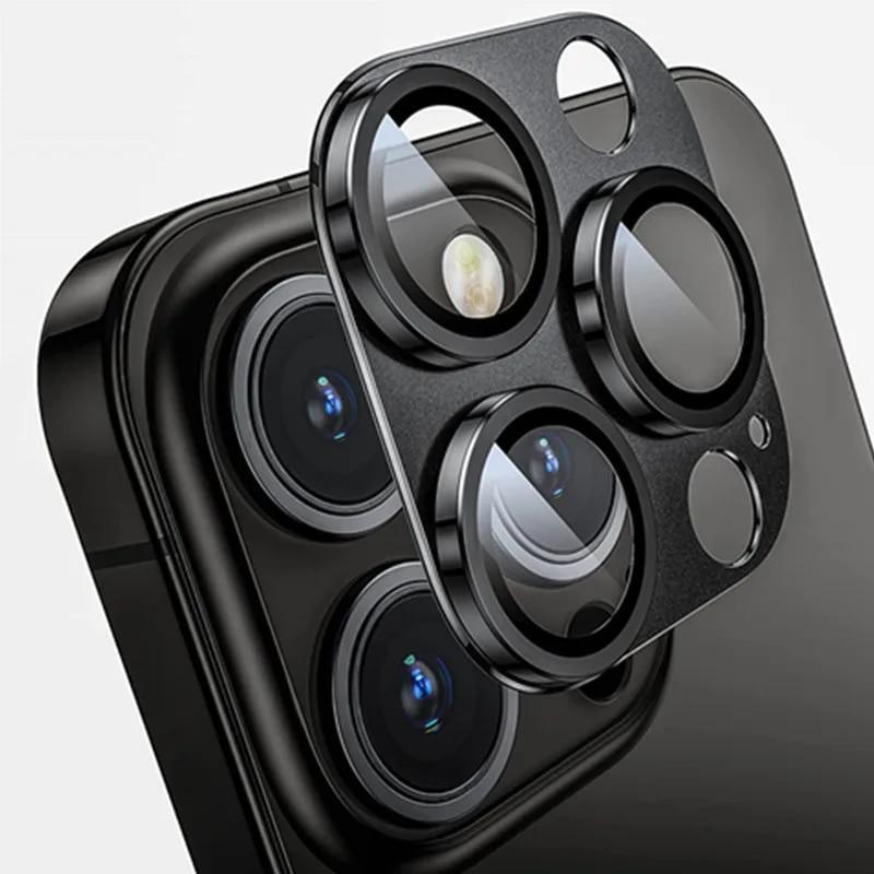 Metal Protector Pantalla Templado para Lente de Camara iPhone 15 13 14 Pro Max