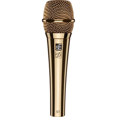 sE Electronics V7 Gold 25AE Handheld Dynamic Vocal Microphone 40 Hz-19kHzW/pouch