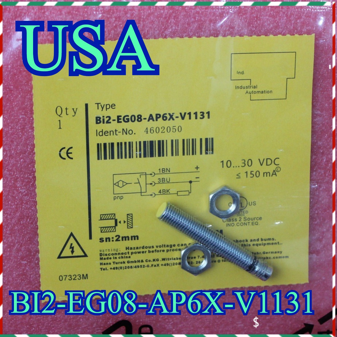 BI2-EG08-AP6X-V1131 1pcs For Turck Inductive Proximity Switch Sensor 10-30VDC