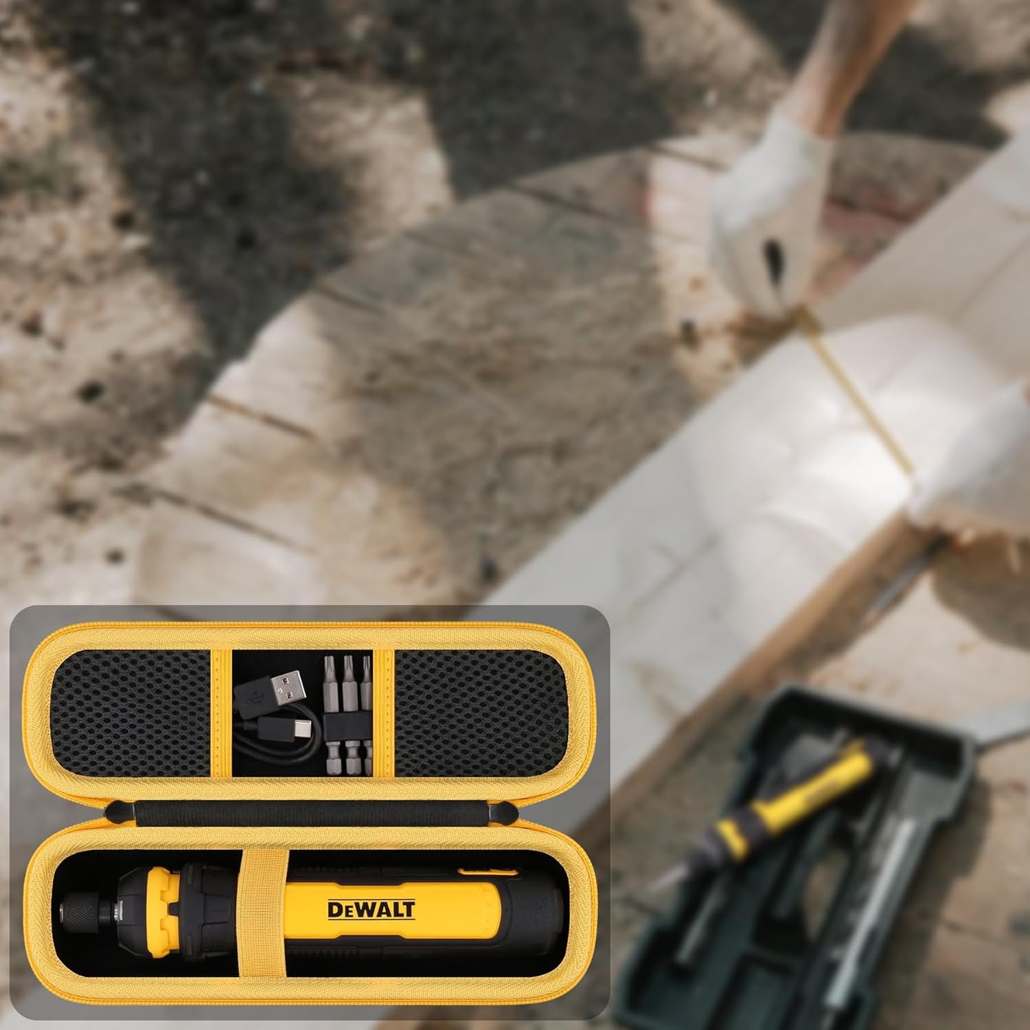 DEWALT Cordless Screwdriver (DWHT66719) Hard Storage Case,Case Only