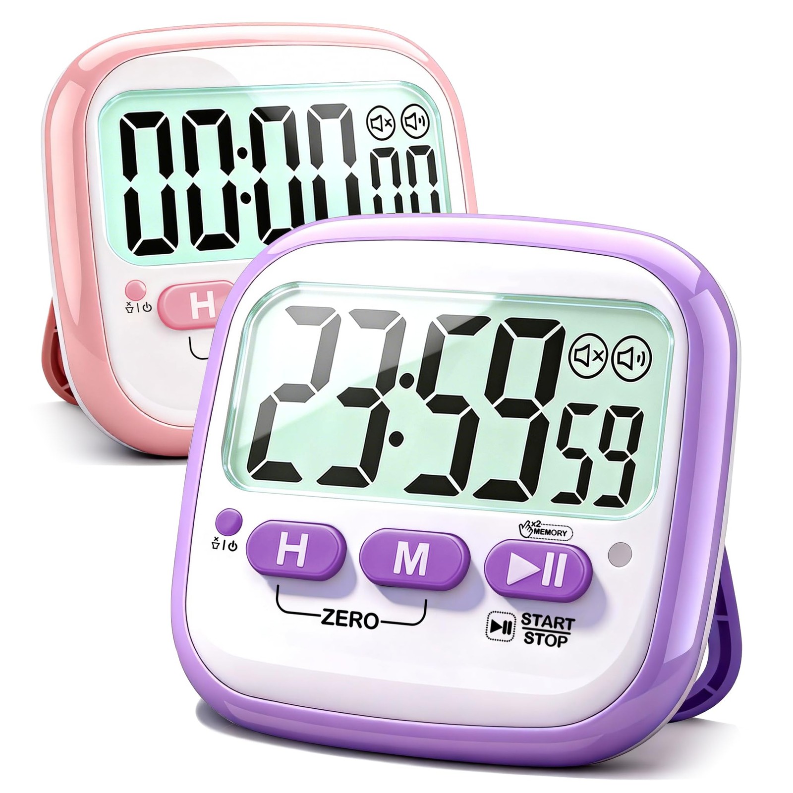 Antonki 2 Pack Classroom Timers for Kids Teachers, Magnetic Countdown Digital...