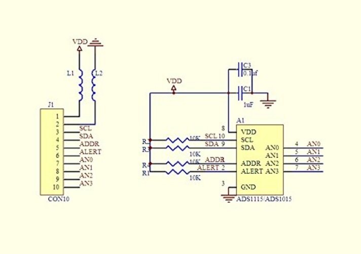 ADS1015 12 Bit Analog to Digital Development Board ADC Converter Module ADC