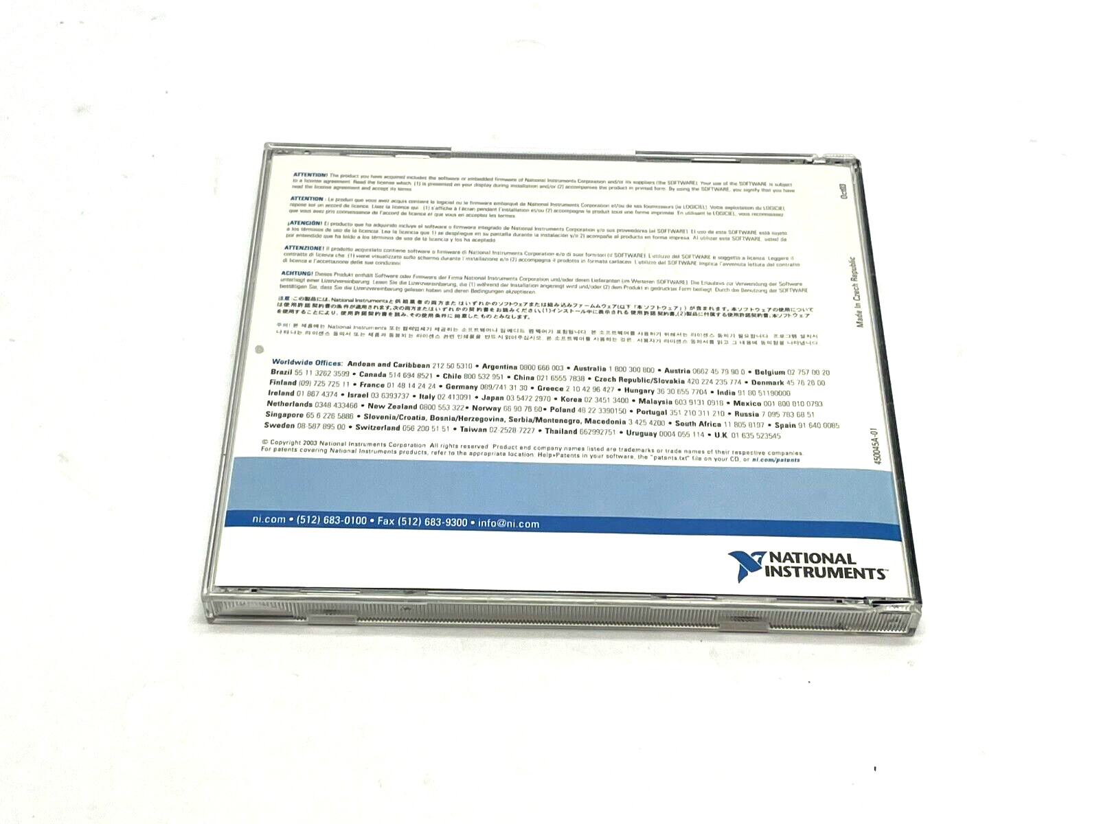 National Instruments 501088D-01 VER. 2.3 CD Kit NI-488.2