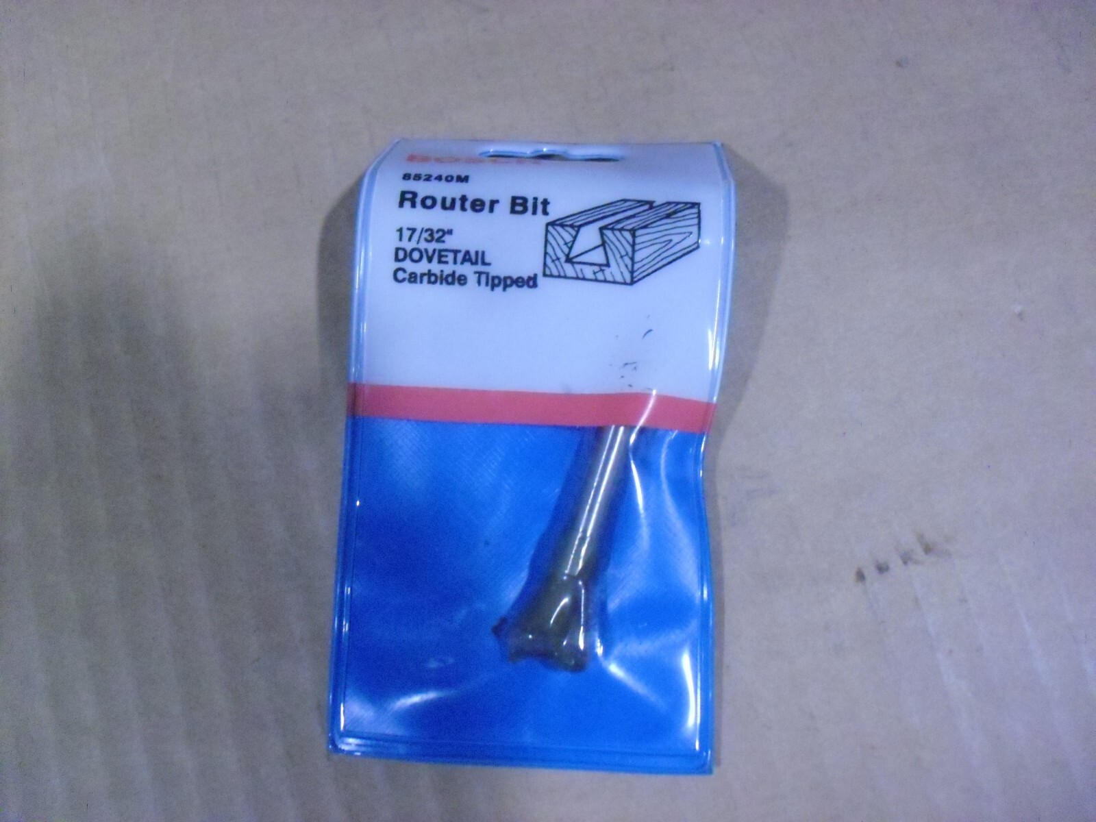 Bosch 17/32" Carbide Tipped Dovetail Router Bit 85240M Made In USA