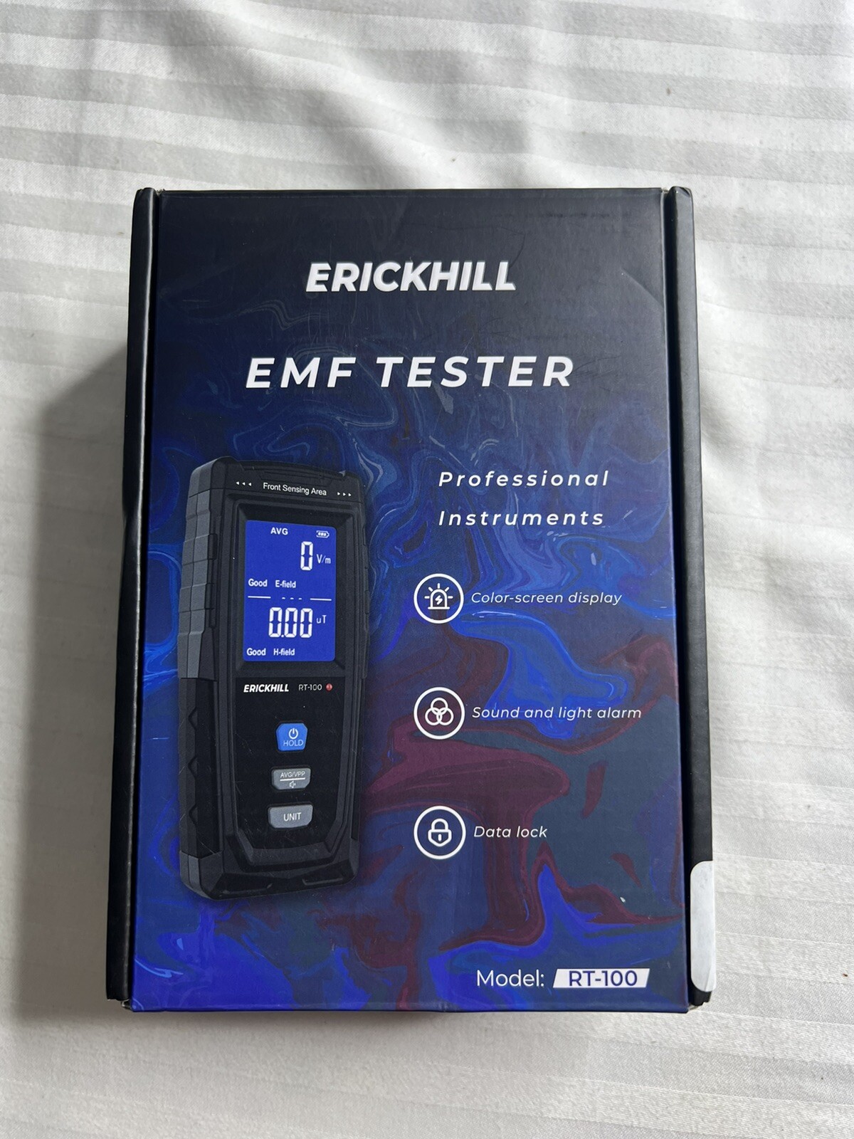 ERICKHILL EMF Meter, Rechargeable Digital Electromagnetic Field Radiation Detect