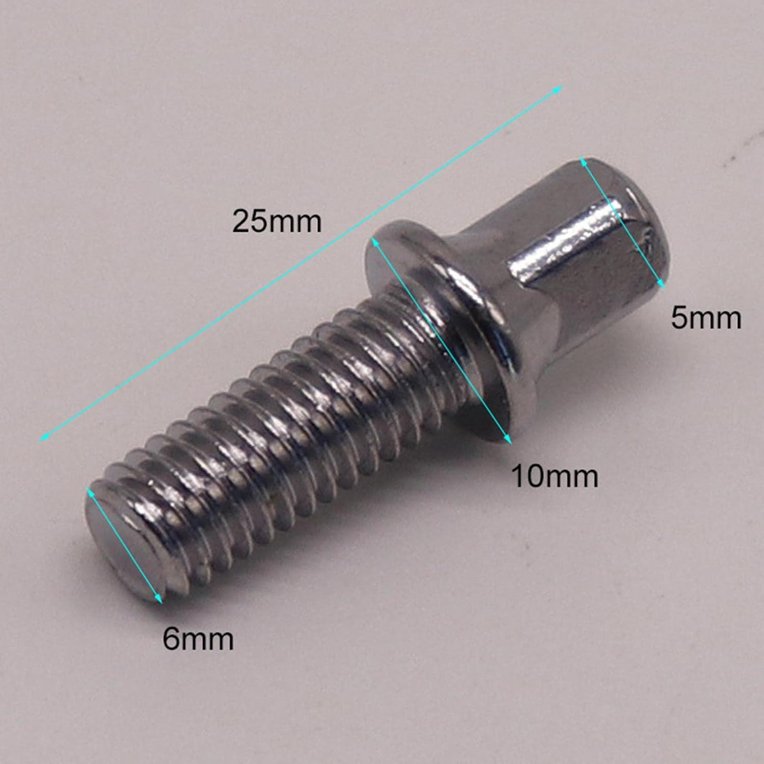 10 Pieces Drum Tension Rods Smooth Deep Thread Strong Short Screws Percussion Ha