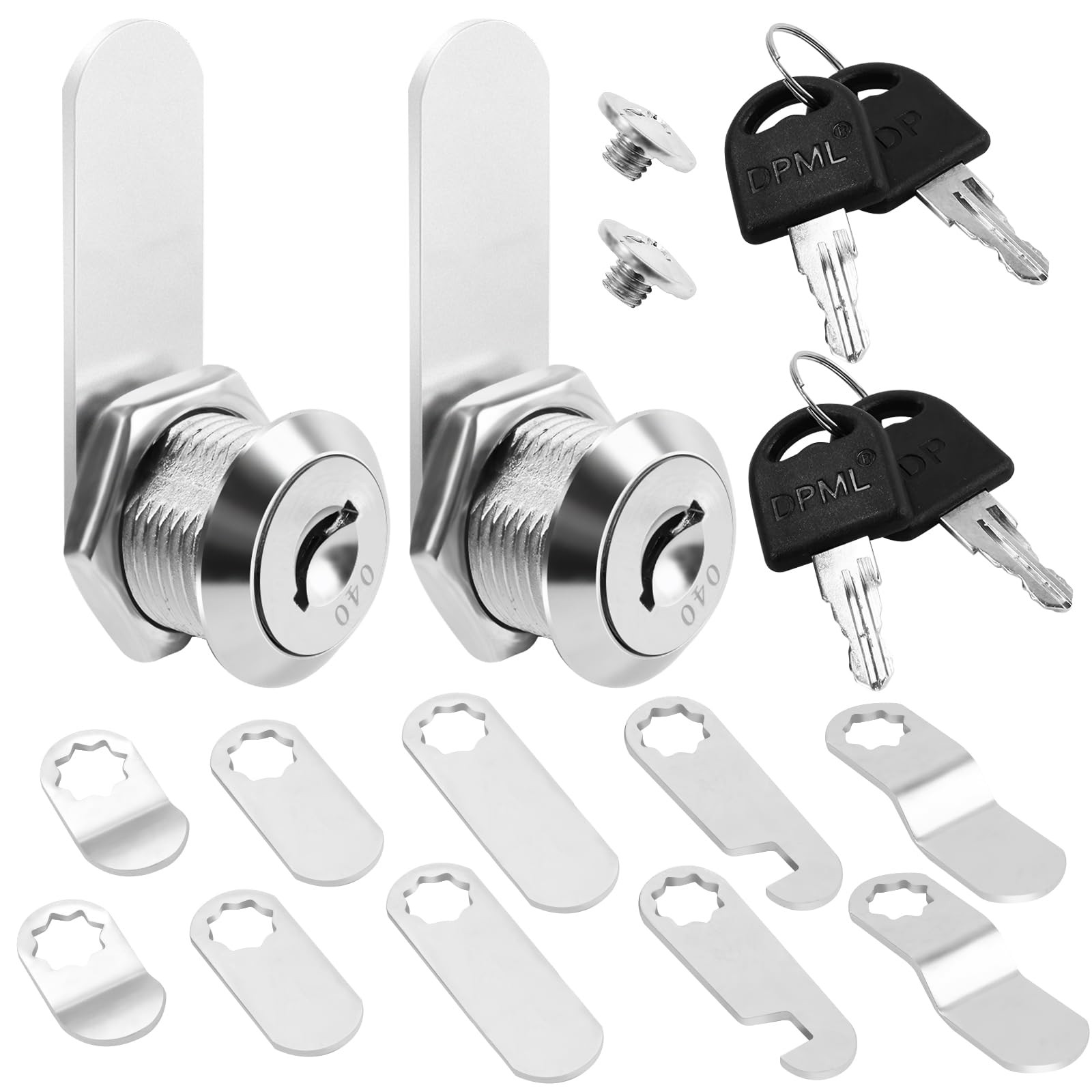5/8'' Alloy Cam Locks with Keys, for Mailbox, Toolbox and Pickup Trucks,RV Co...