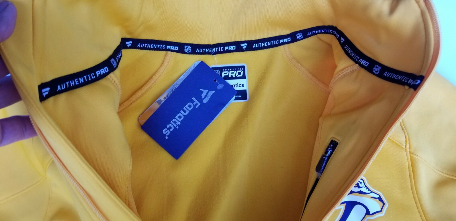 Nashville Predators Fanatics Branded Authentic Pro Full-Zip Jacket - mens Small