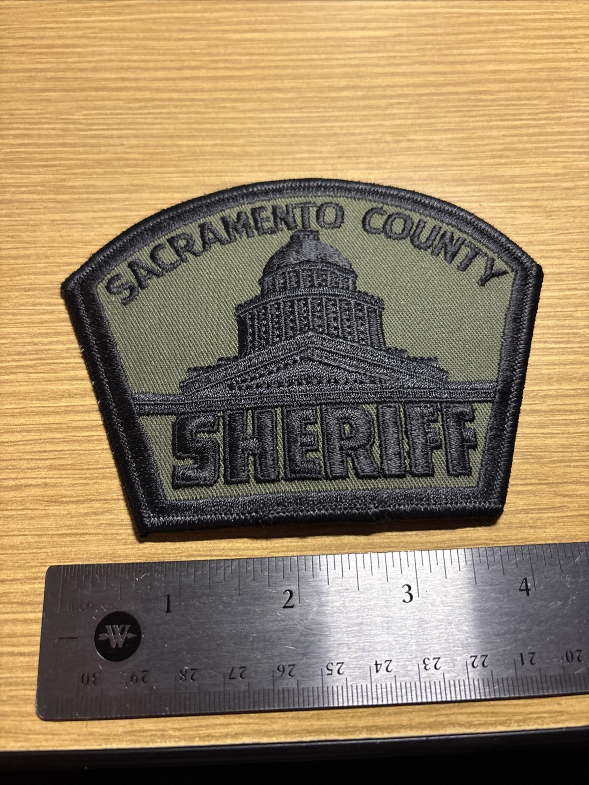 SACRAMENTO COUNTY CALIFORNIA SHERIFF TACTICAL SHOULDER PATCH SUBDUED-Historical