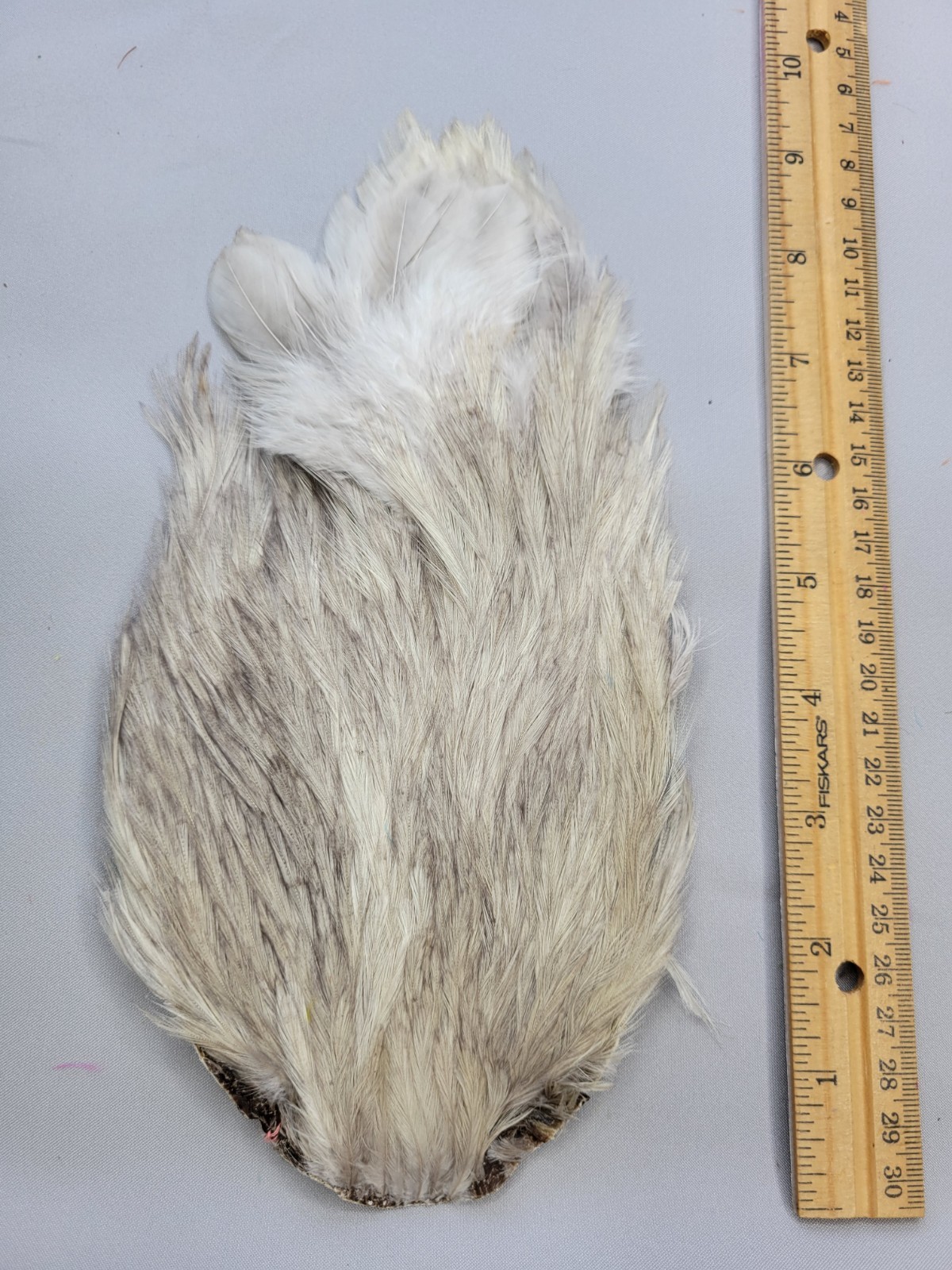 Lot 151,  Top Quality  DUN  India Rooster Streamer Neck Cape Feathers
