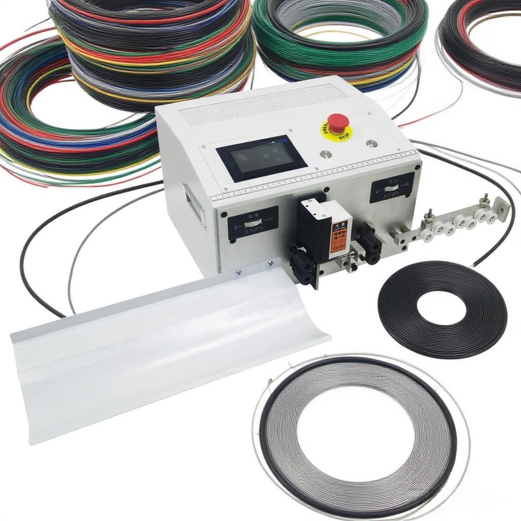 Fully Automatic Computer Wire Stripping Cutting Machine for BVR Single Wire 110V
