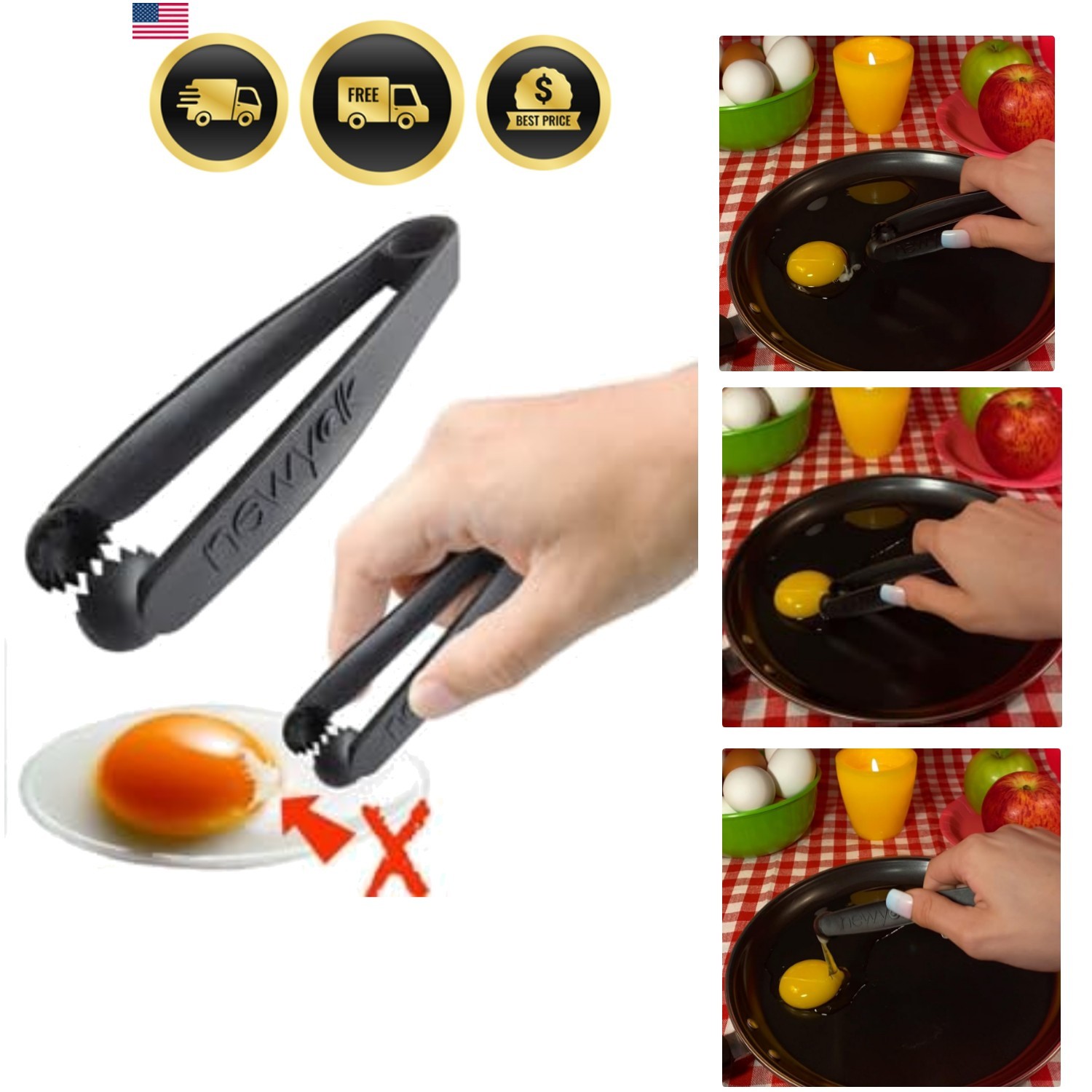 The  Egg Tool. Engineered to instantly pick up that nasty glob of chalaza mem...