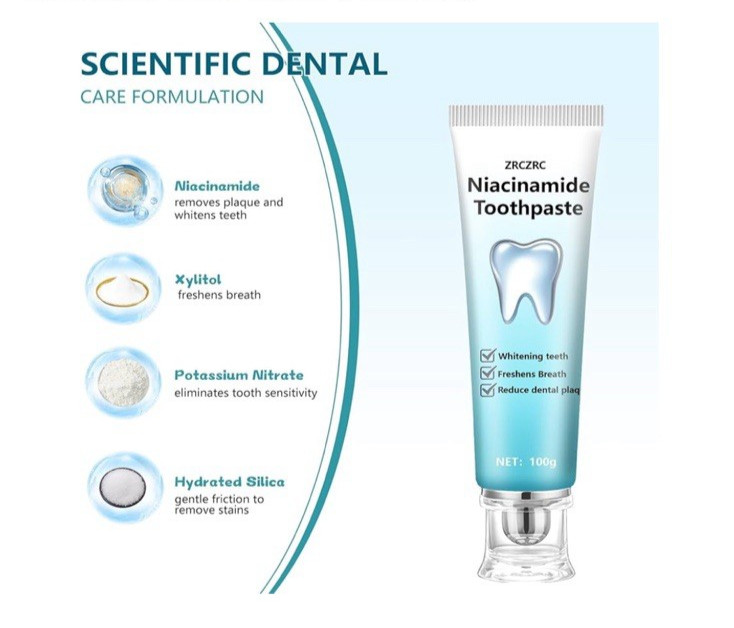 Niacinamide Whitening Toothpaste exp 5/20/2028
