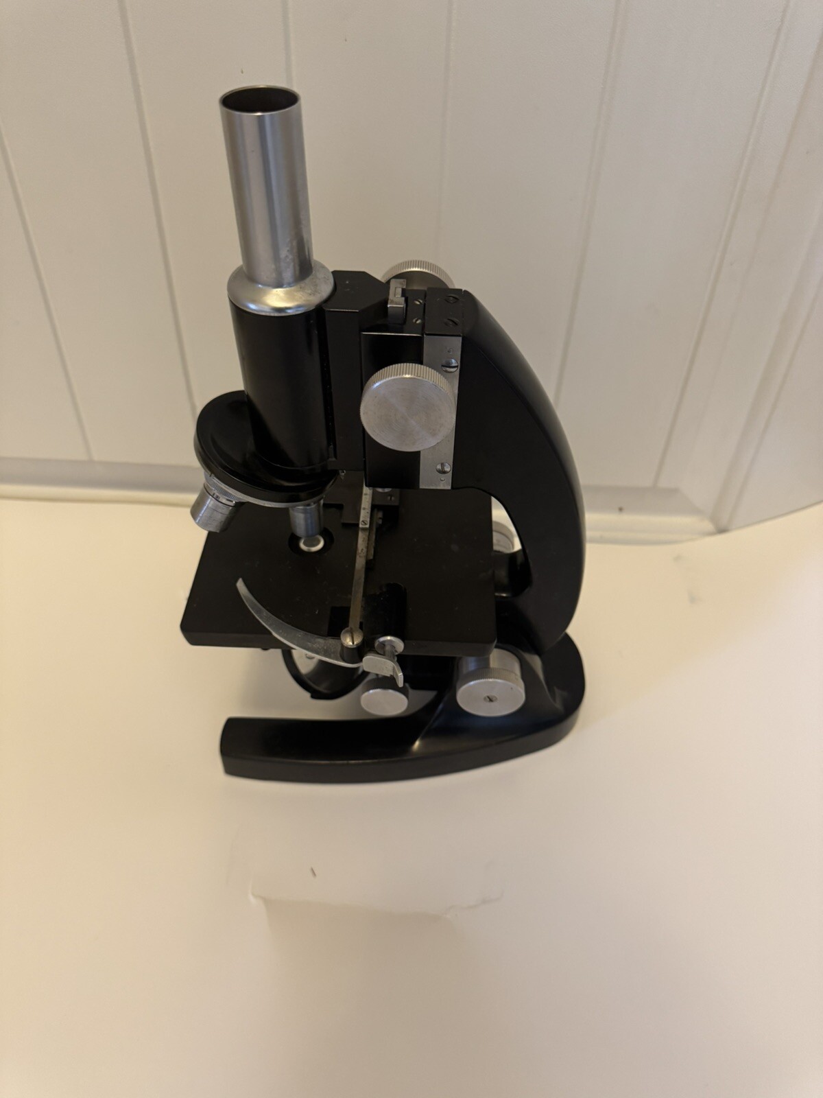 Antique Bausch & Lomb Microscope Black