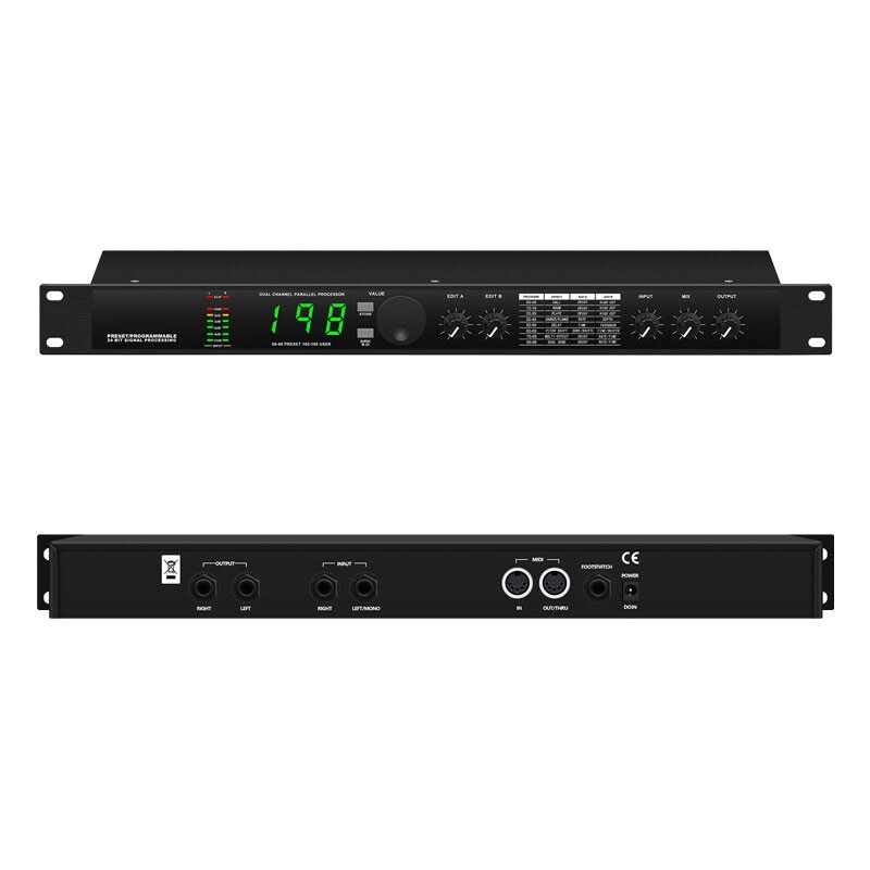 MIC4II Multifunctional Audio Effector Dual Channel Parallel DSP199 Processor ot2