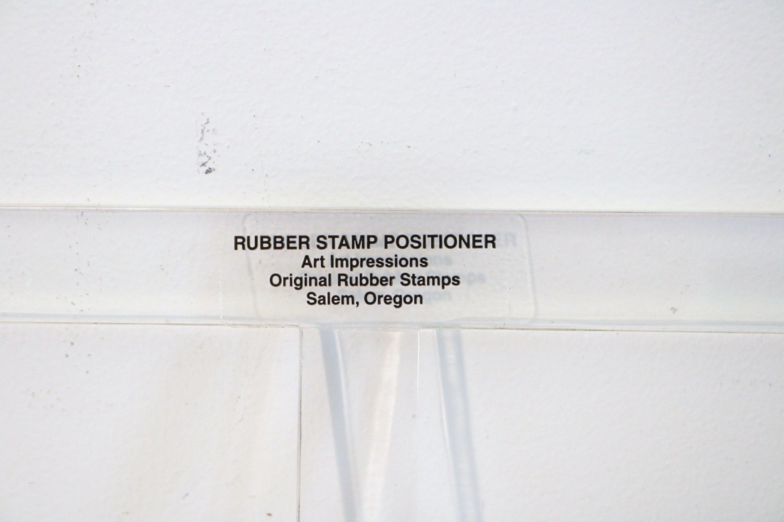 ART IMPRESSIONS RUBBER STAMP POSITIONER IN ORIGINAL PACKAGE WITH INSTRUCTIONS