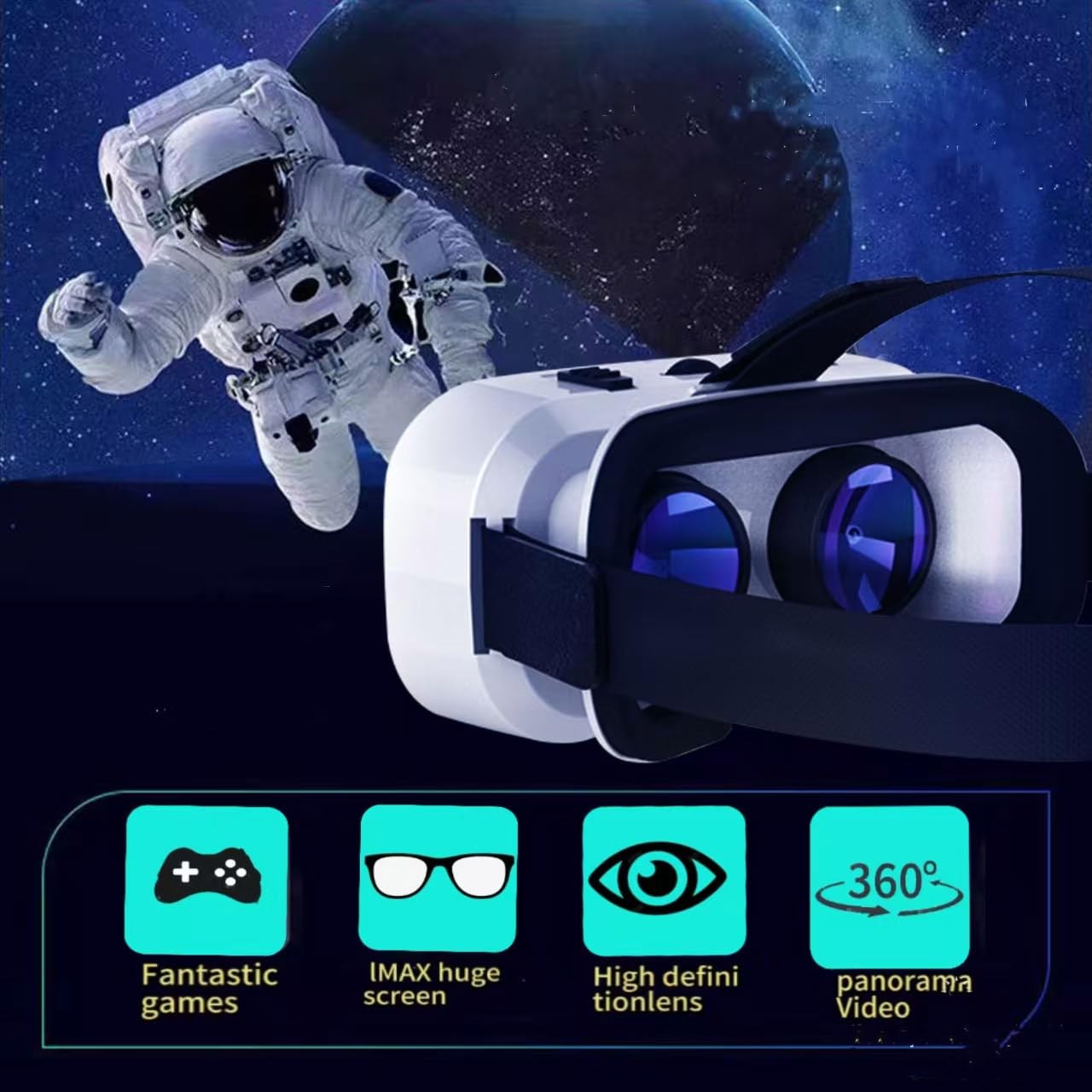 Virtual Reality Headset VR Glasses with Controller