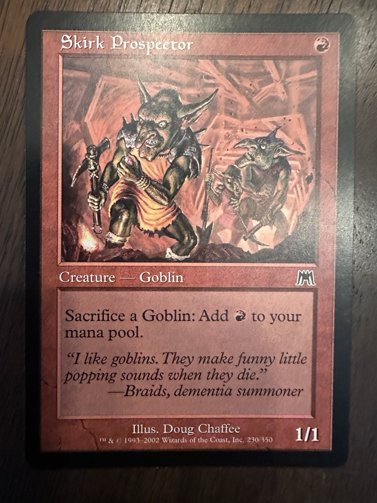 Skirk Prospector : MTG / Onslaught #230 / NM