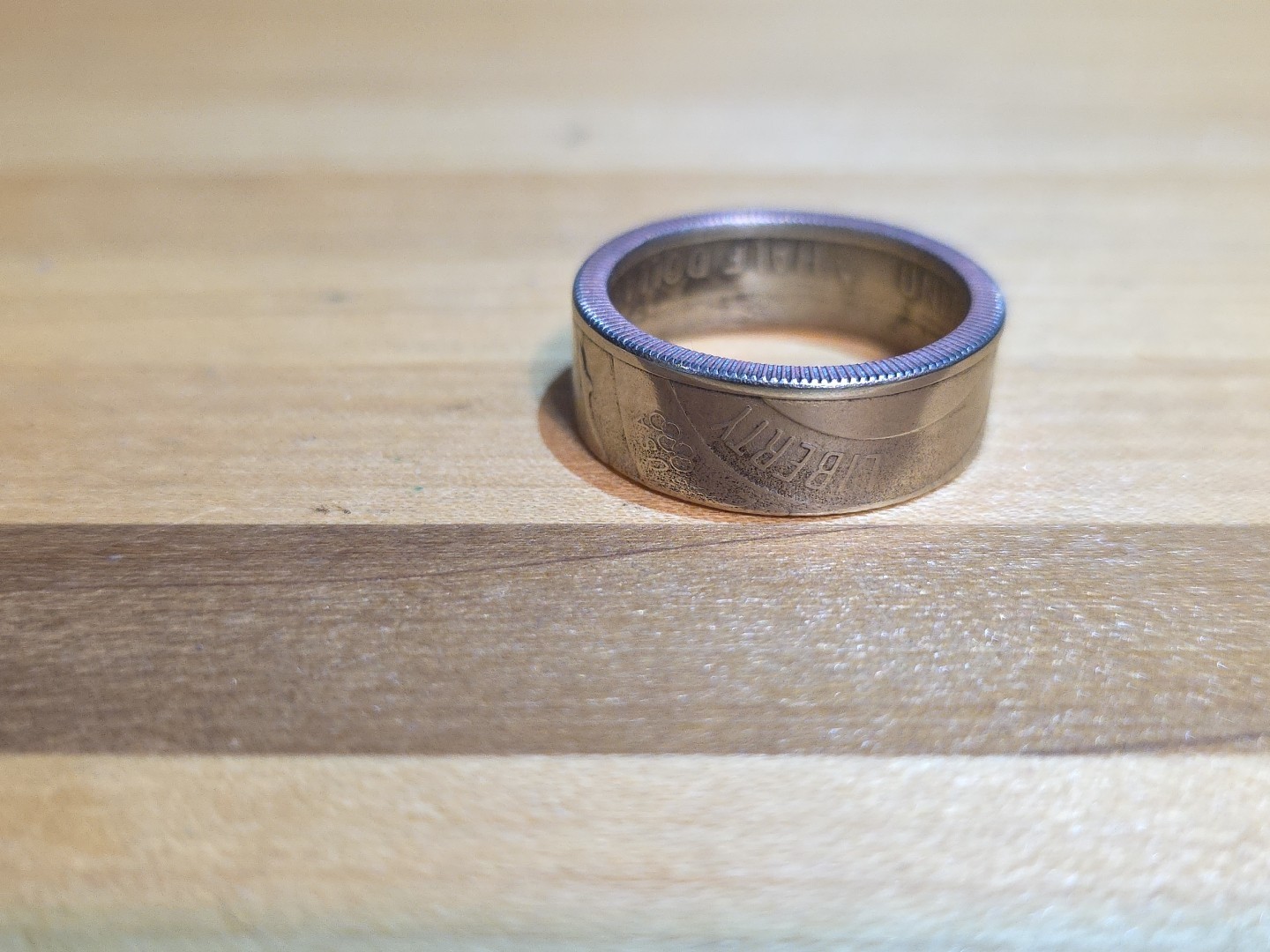 Size 12 Handmade Olympic Half Dollar Coin Ring