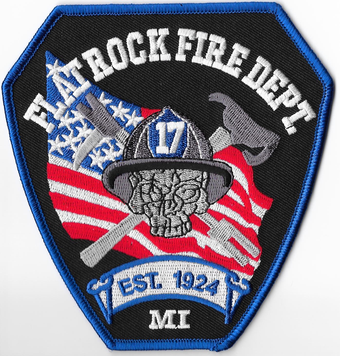 Flatrock Fire Department, Michigan Shoulder Patch V1