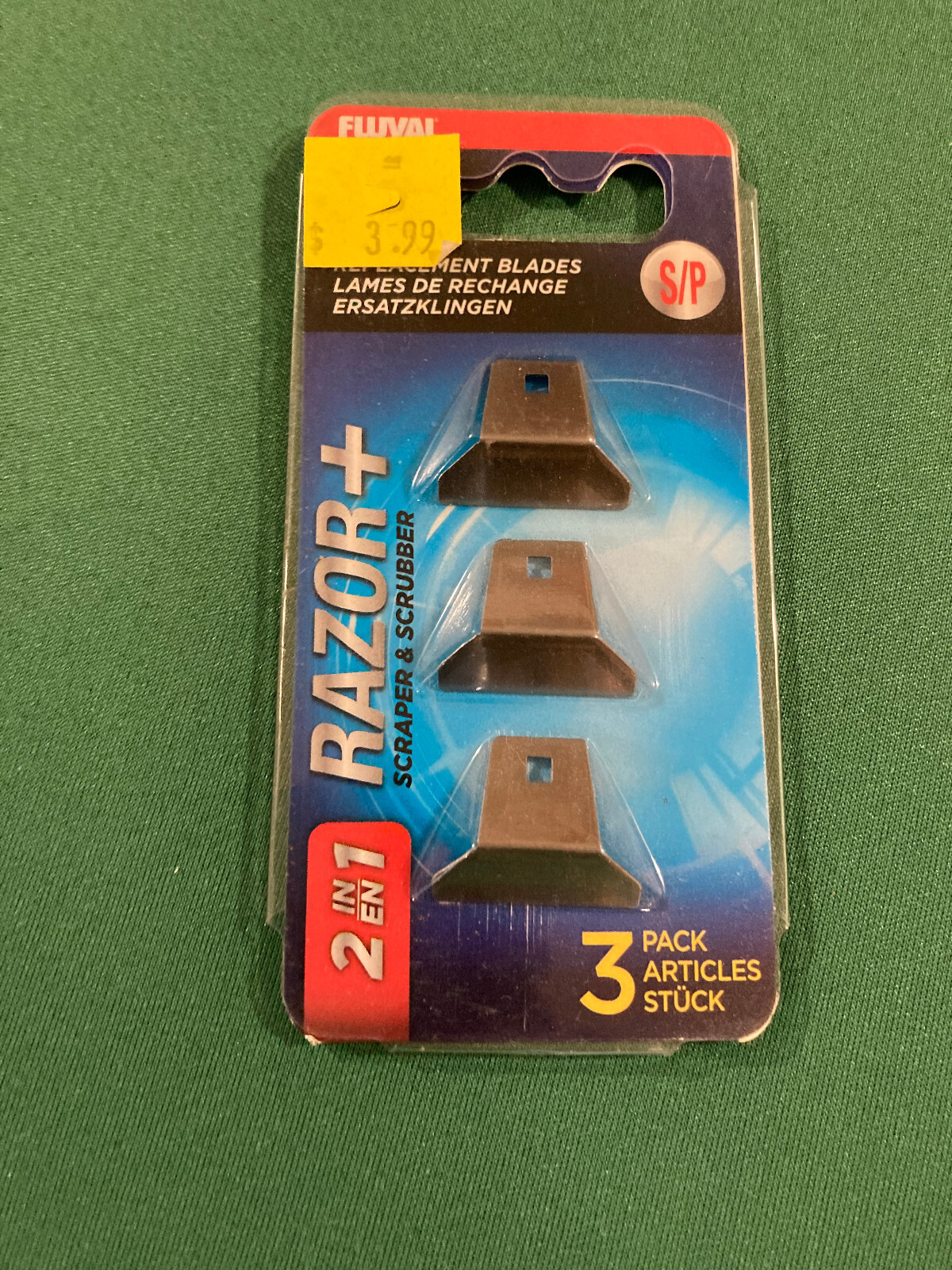 Fluval Razor+ 2-in-1 Scraper, Small, 3 Pack Replacement Blades
