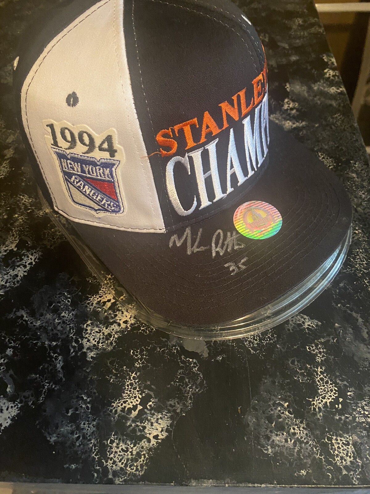 mike richter signed Hat