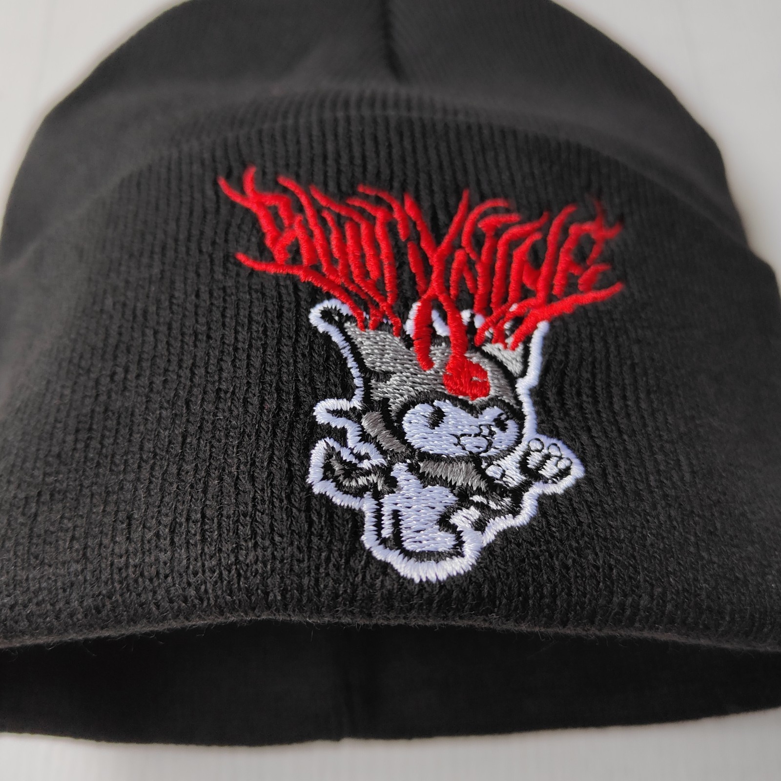Kuromi Beanie,Anime Embroidery Beanie,Harajuku clothing,Teenage gift,Kawaii