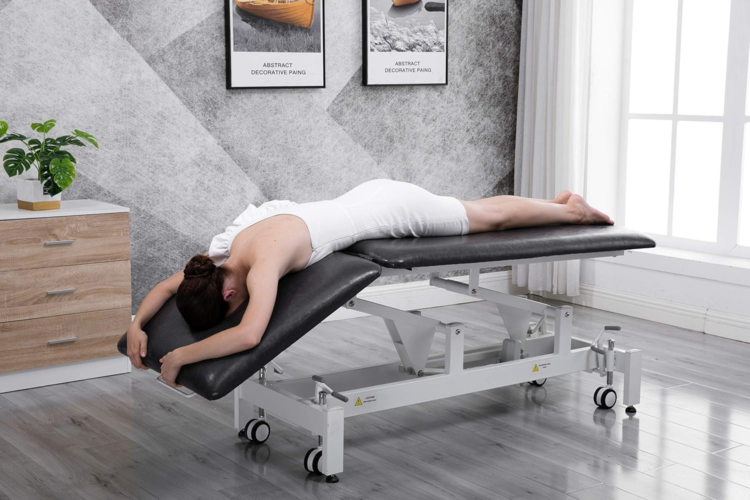 Hi-Lo Adjustable Physical Therapy Table - Comfortable Spa Bed for Massage & Acup