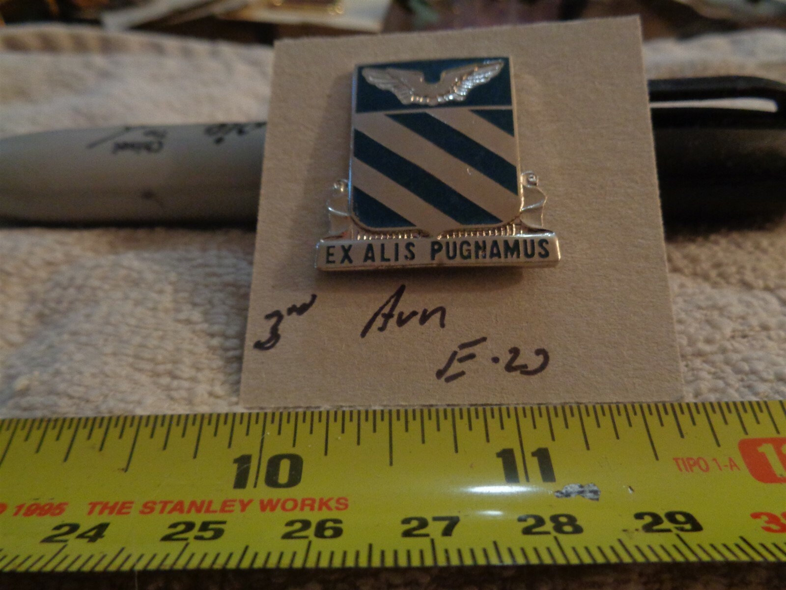3rd Aviation E-23 Unit Crest, DI, DUI (DRAW#76)