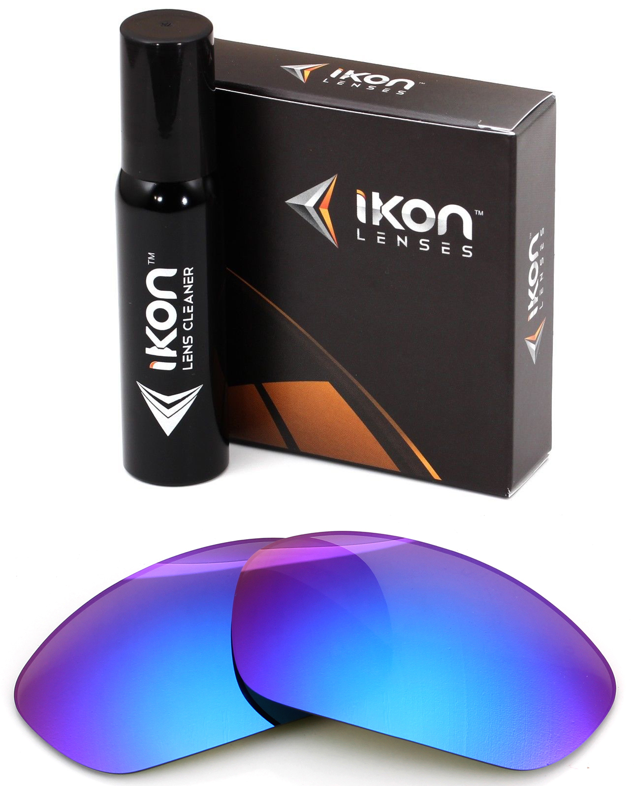 Polarized IKON Replacement Lenses For Oakley Straight Jacket 2007 Purple Mirror