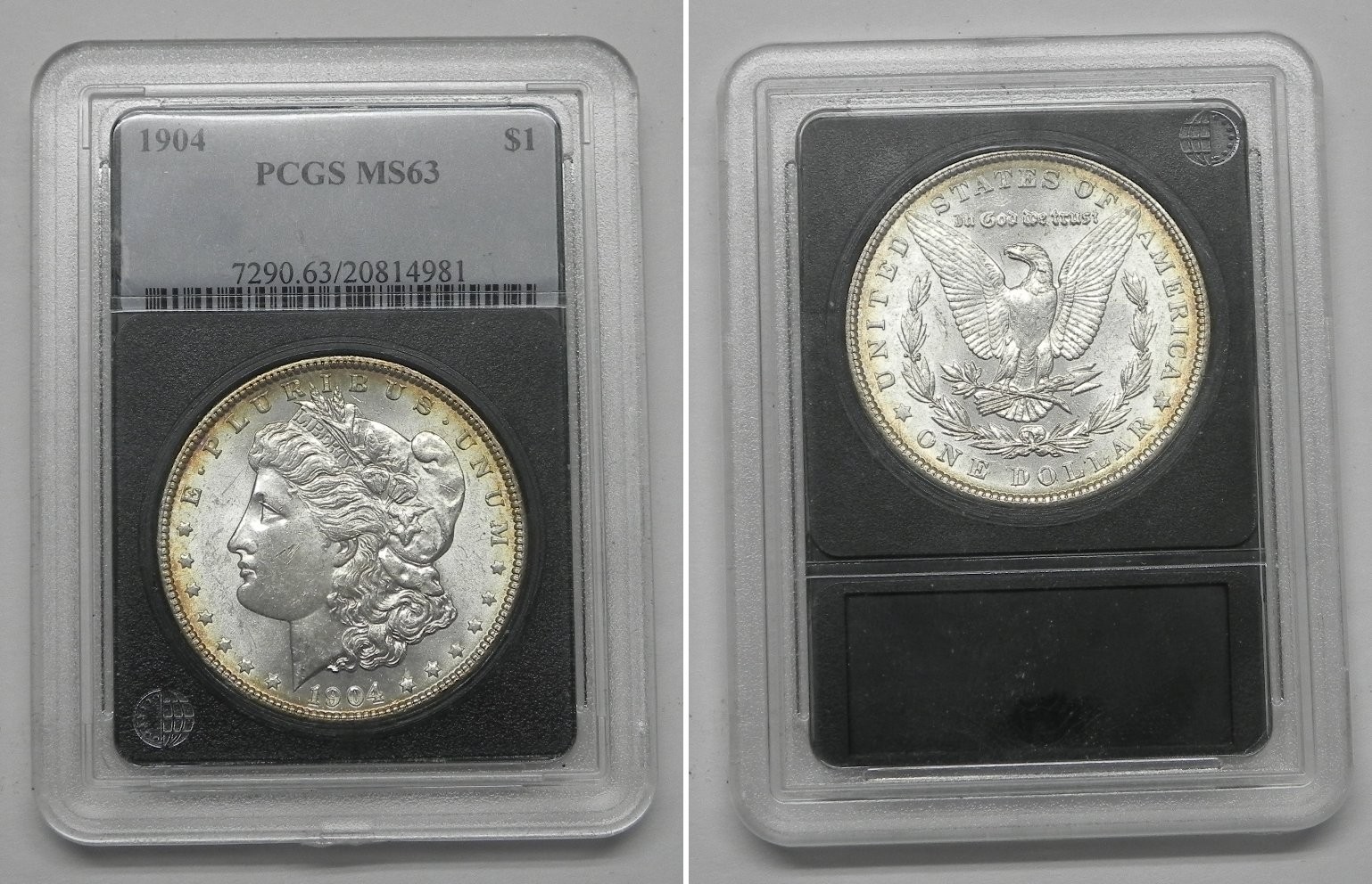 1904 Morgan Dollar, PCGS MS63, See Description  #4981