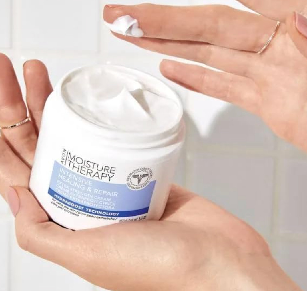 2 pack Avon Moisture Therapy Intensive Healing & Repair Cream, 5.3 oz.