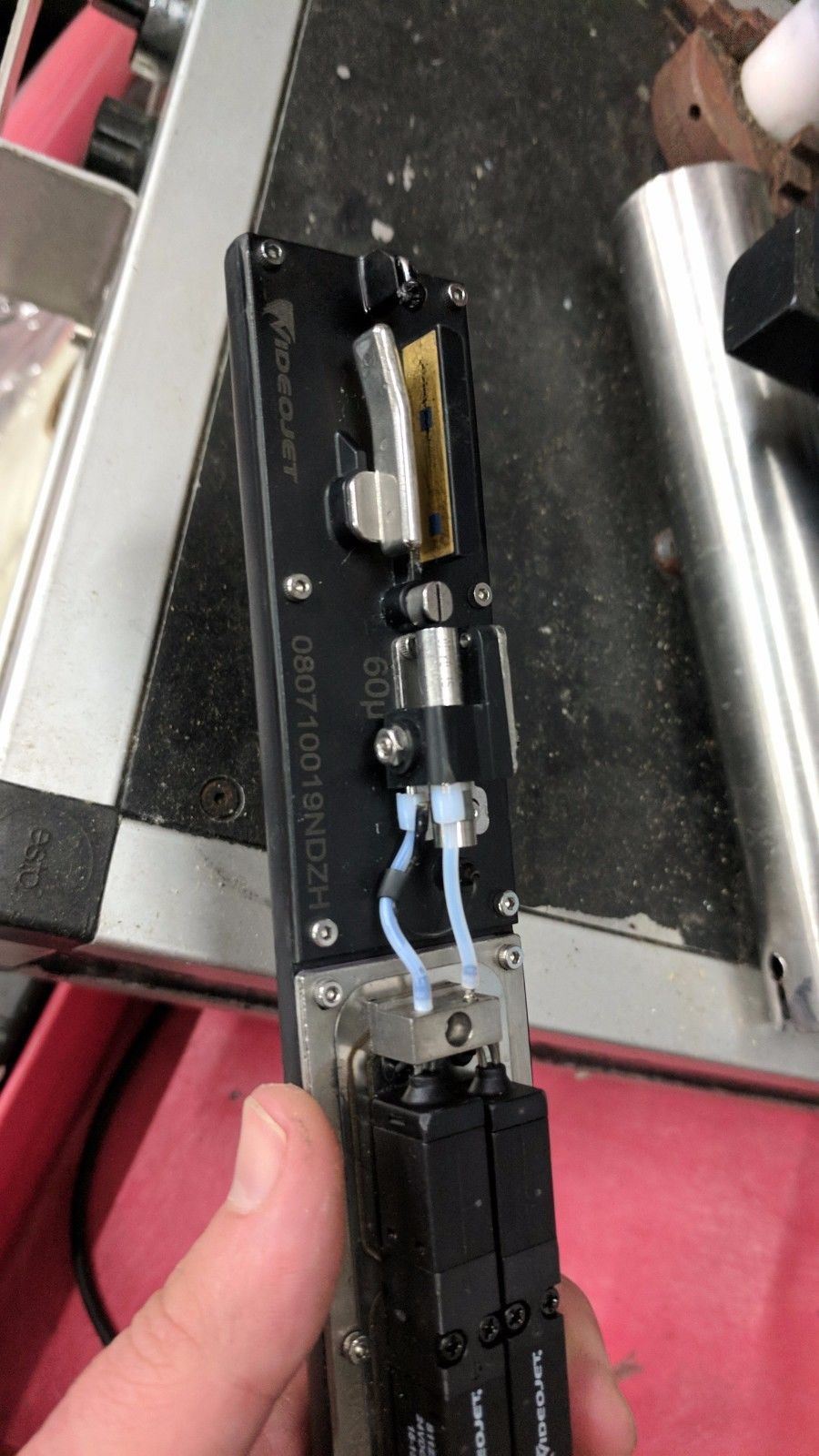 VIDEOJET 1510 Ink Jet marker coding with rotary indexing table