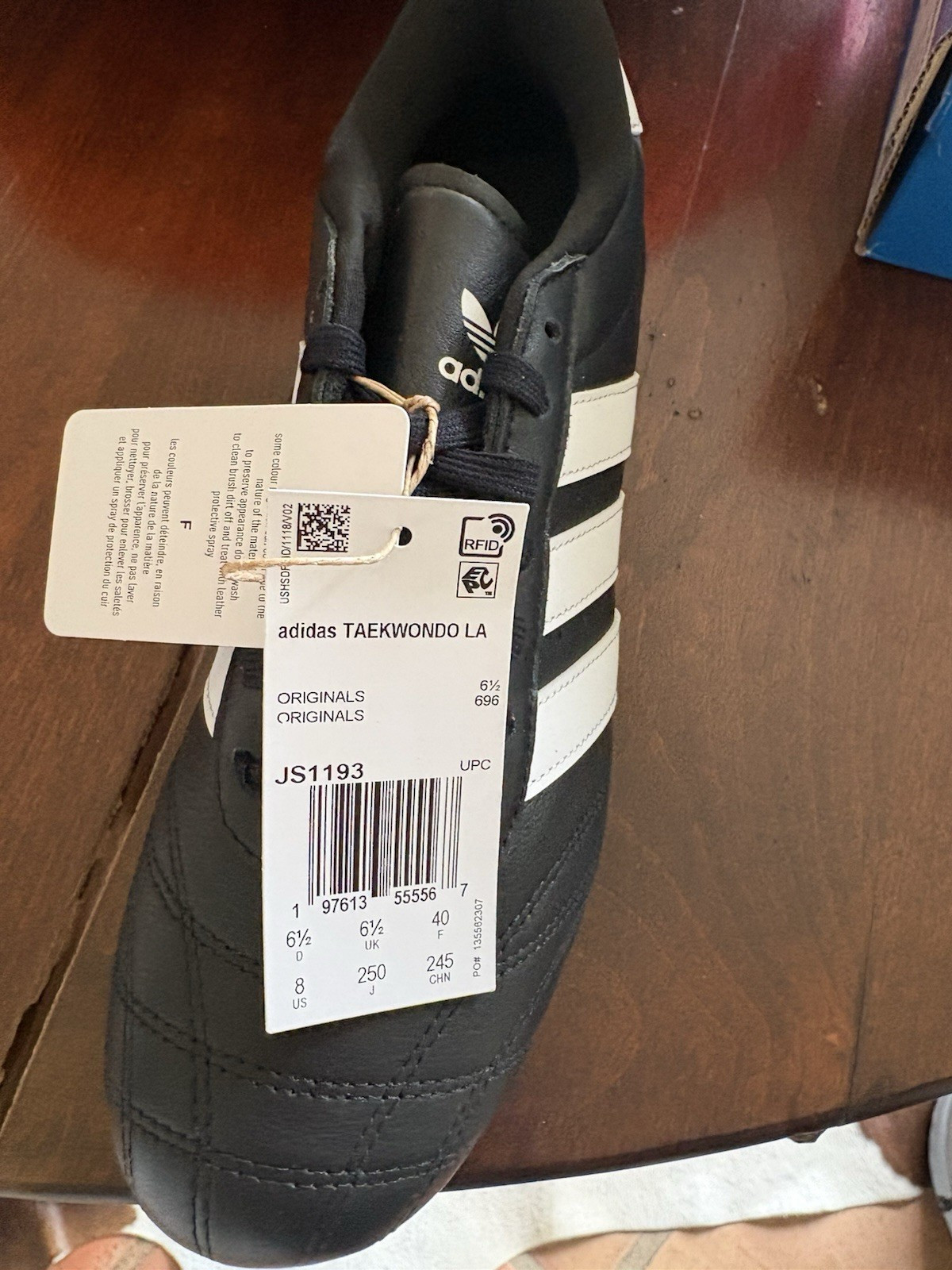 adidas Taekwondo Lace W Women's Black White Martial Arts Taekwondo Shoes