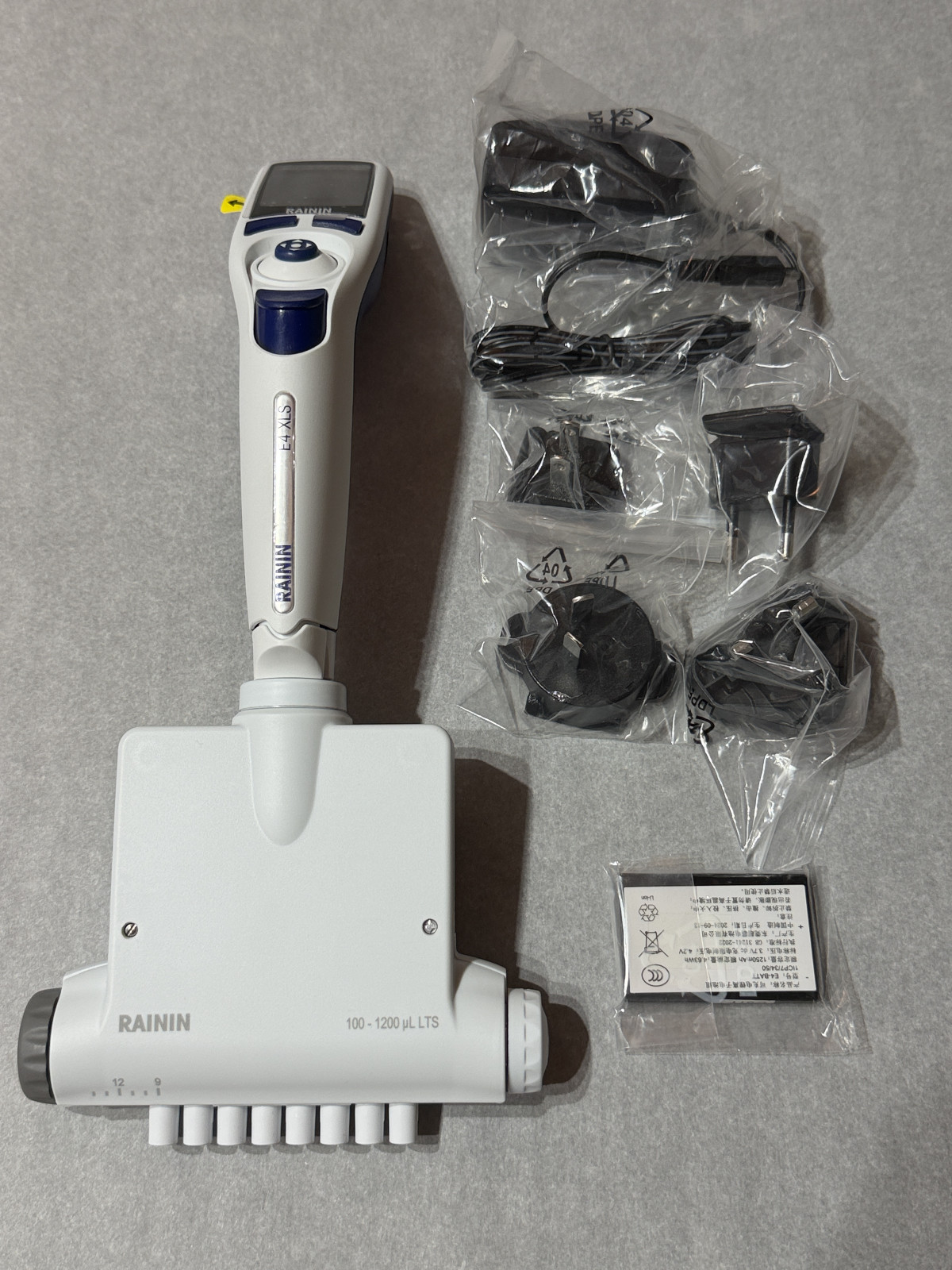 BRAND NEW Rainin (Mettler Toledo) E4 XLS 100-1200uL Adjustable 8-Channel