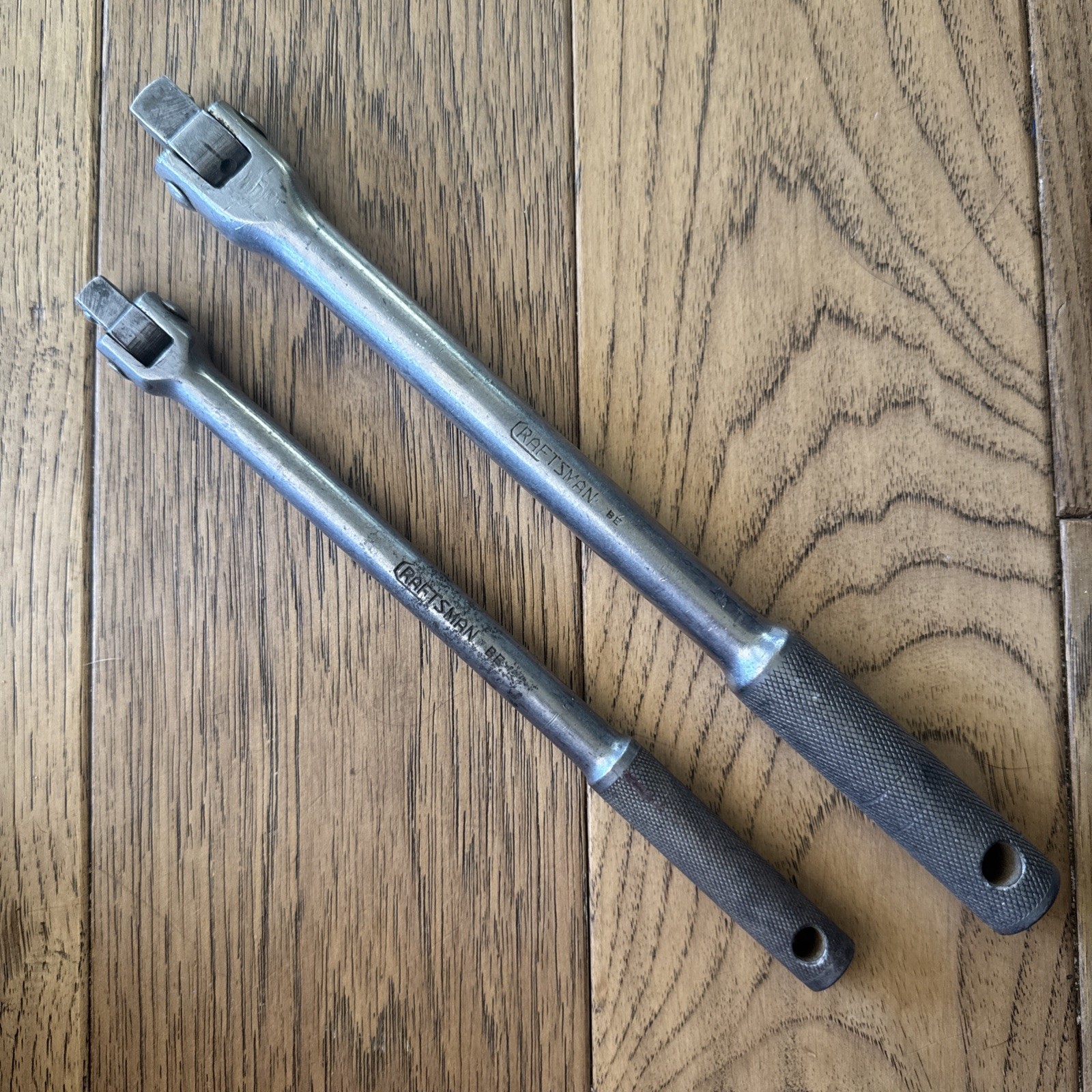 Vintage Craftsman BE Underline Logo Breaker Bars Lot Of 2, 1/2” & 3/8”