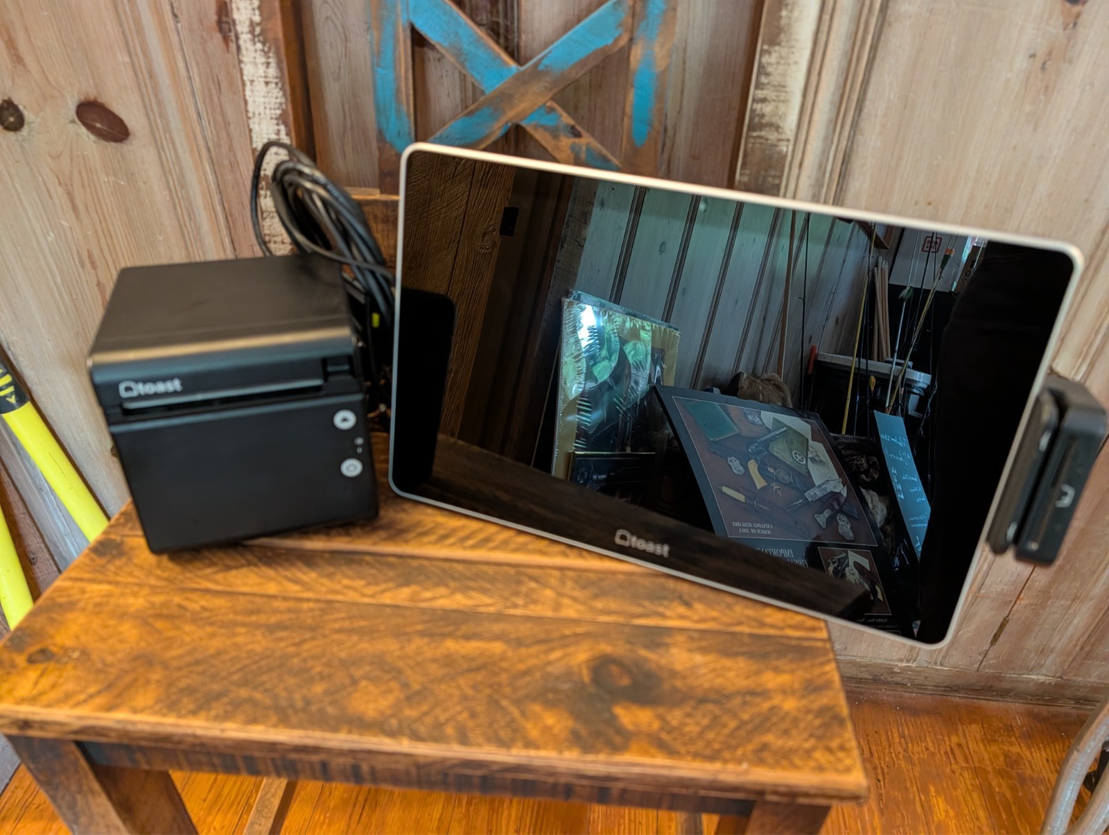 Toast POS Register Screen with Tap and Printer