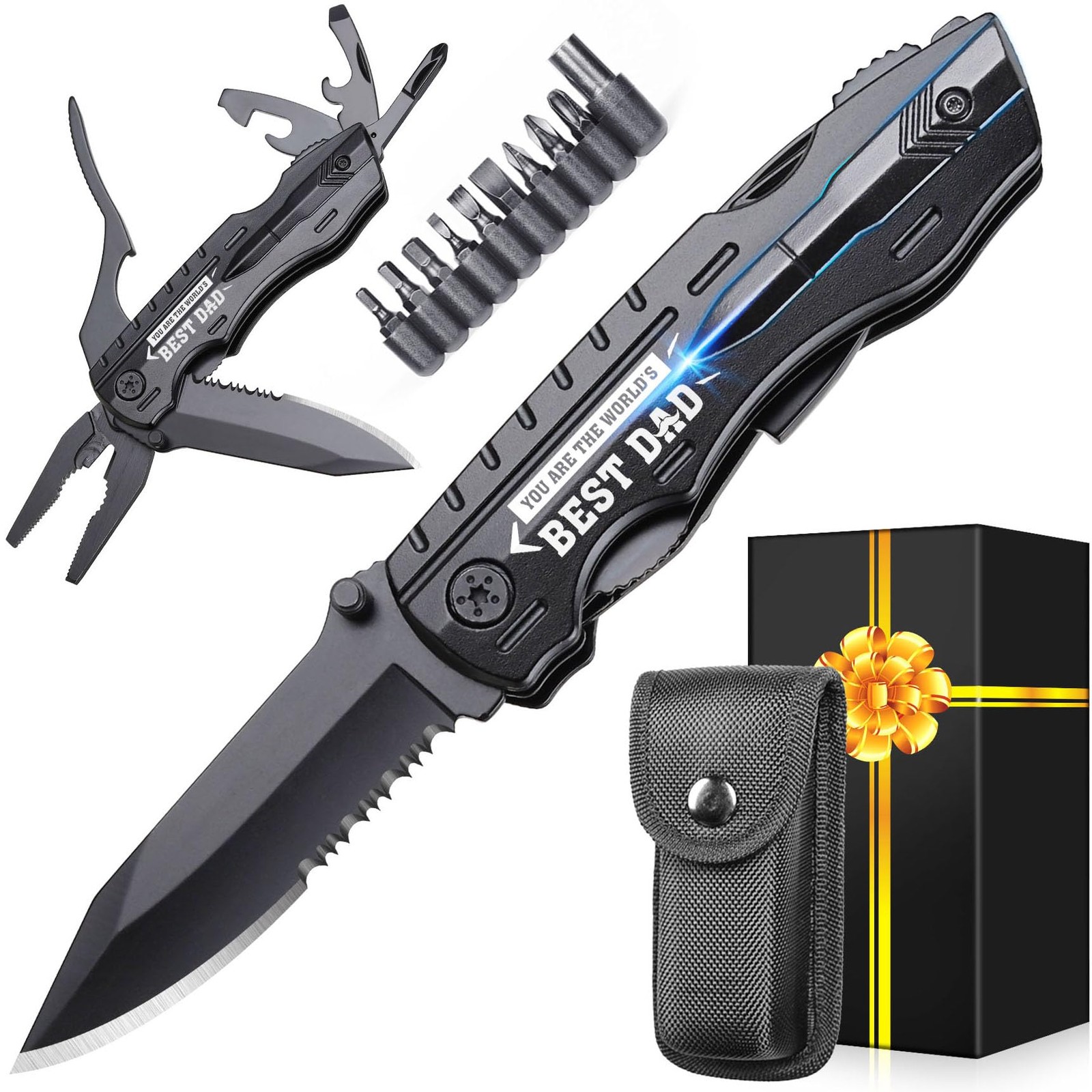 Fathers Day Dad Gifts from Daughter Wife Black-you Are the World’s Best