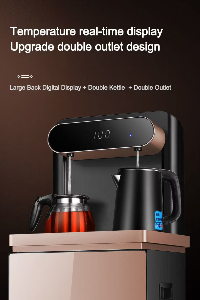 Gold Bottom Loading Hot and Room Temperature Water Dispenser Tea Bar Machine