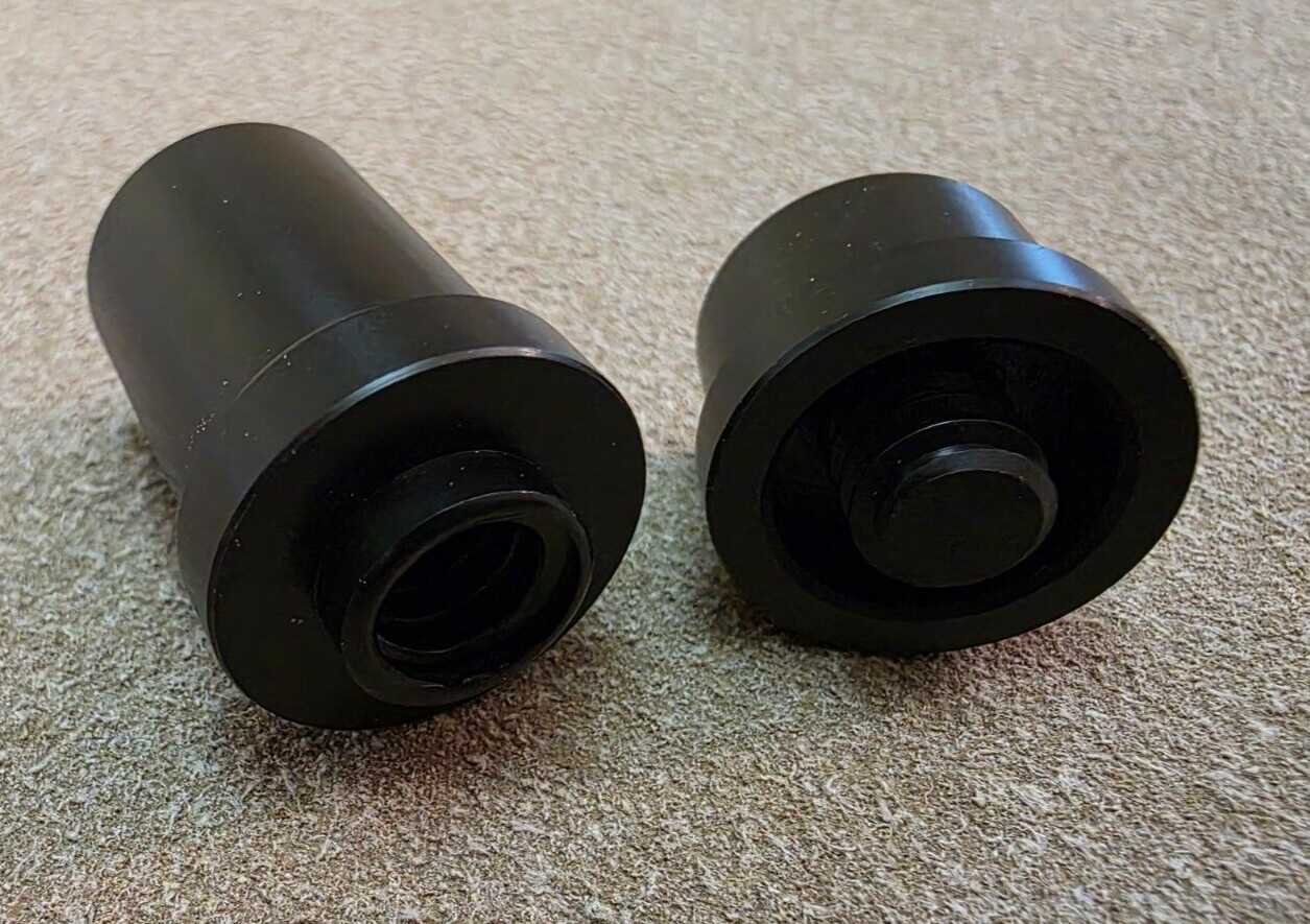 Action Billiards - UNILOC - Quick Release Joint Protector Set, Black Plastic