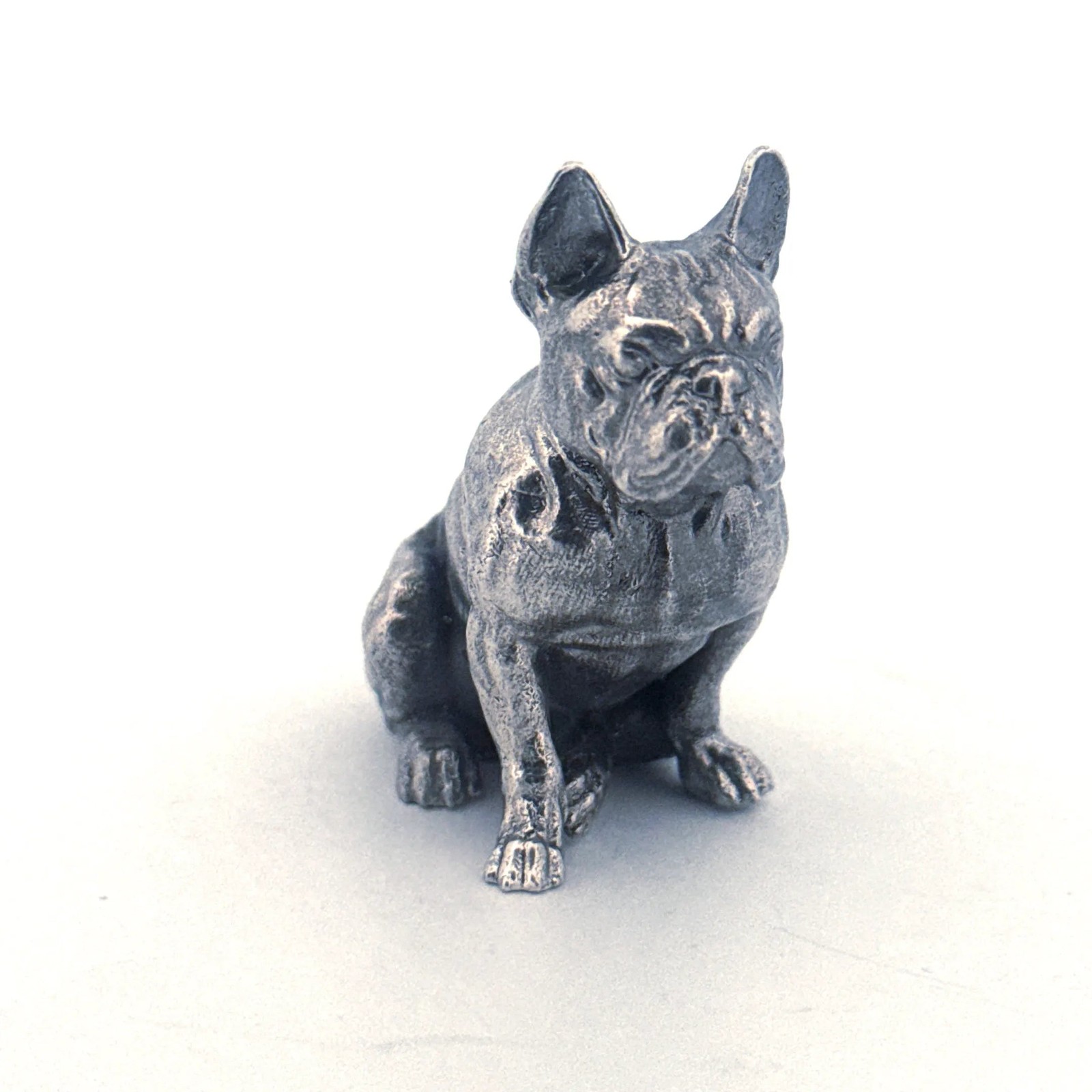 1 oz Gold Spartan 999+ Pure Silver French Bulldog Statue Luxury Collectible Gift