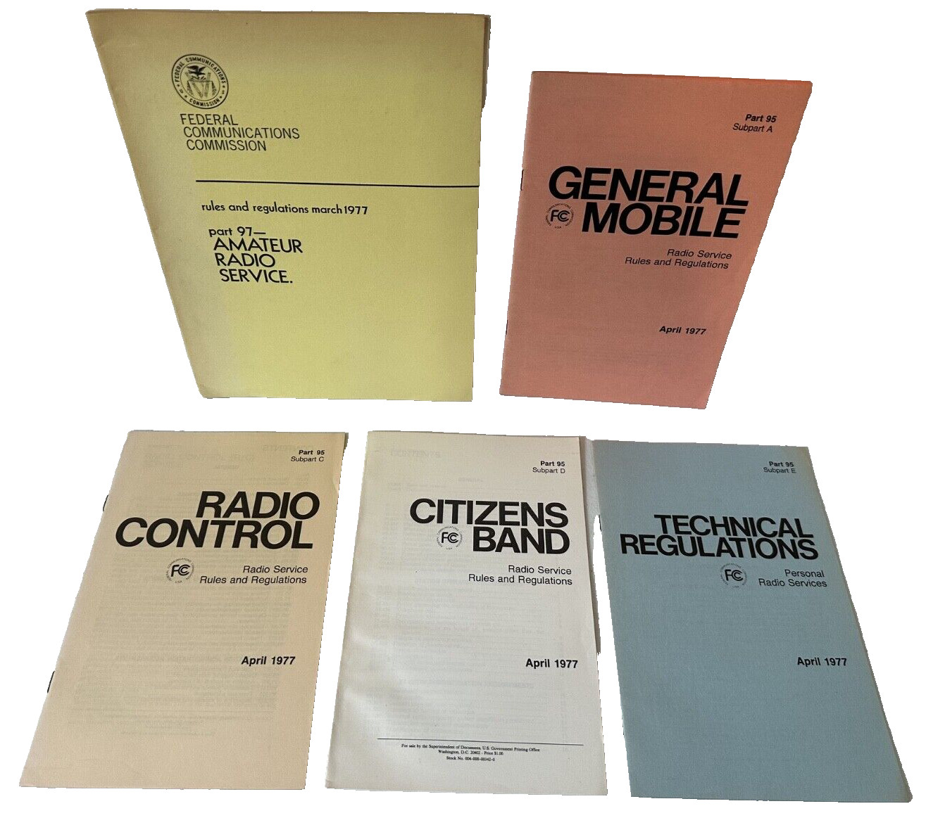 FCC 1977 amateur radio service rules regulations ham citizens band CB part 95 PB