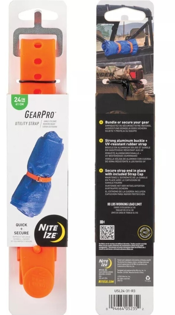 Nite Ize GearPro Utility Strap 24" Secure and Bundle Gear Anywhere UV Resistance