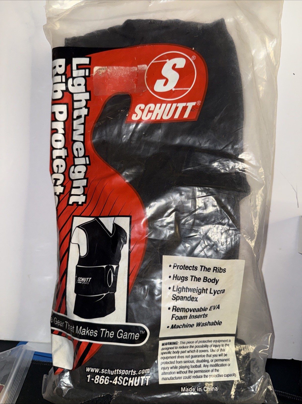 Schutt Football Lightweight Rib Protector Vest Adult XxLarge New In Bag