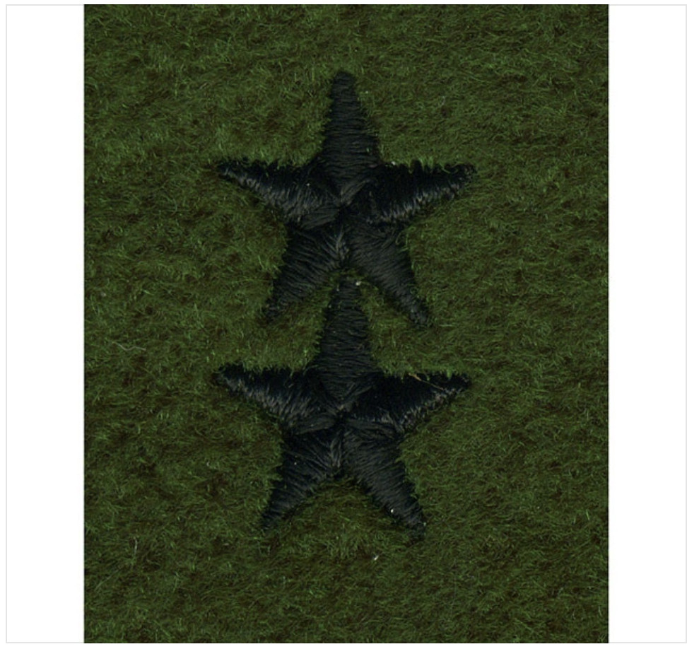 GENUINE U.S. ARMY LEADERSHIP RANK TAB: MAJOR GENERAL