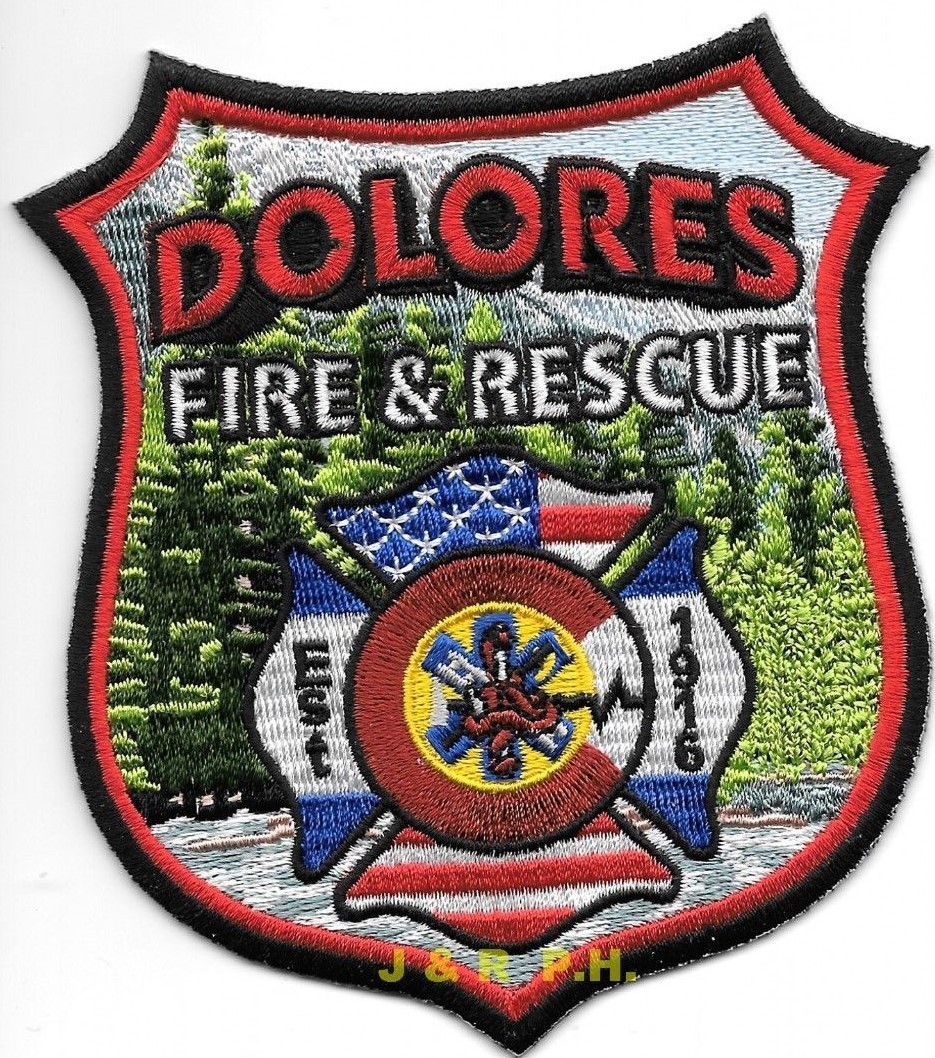 Dolores  Fire - Rescue, Colorado (4" x 4" size) fire patch